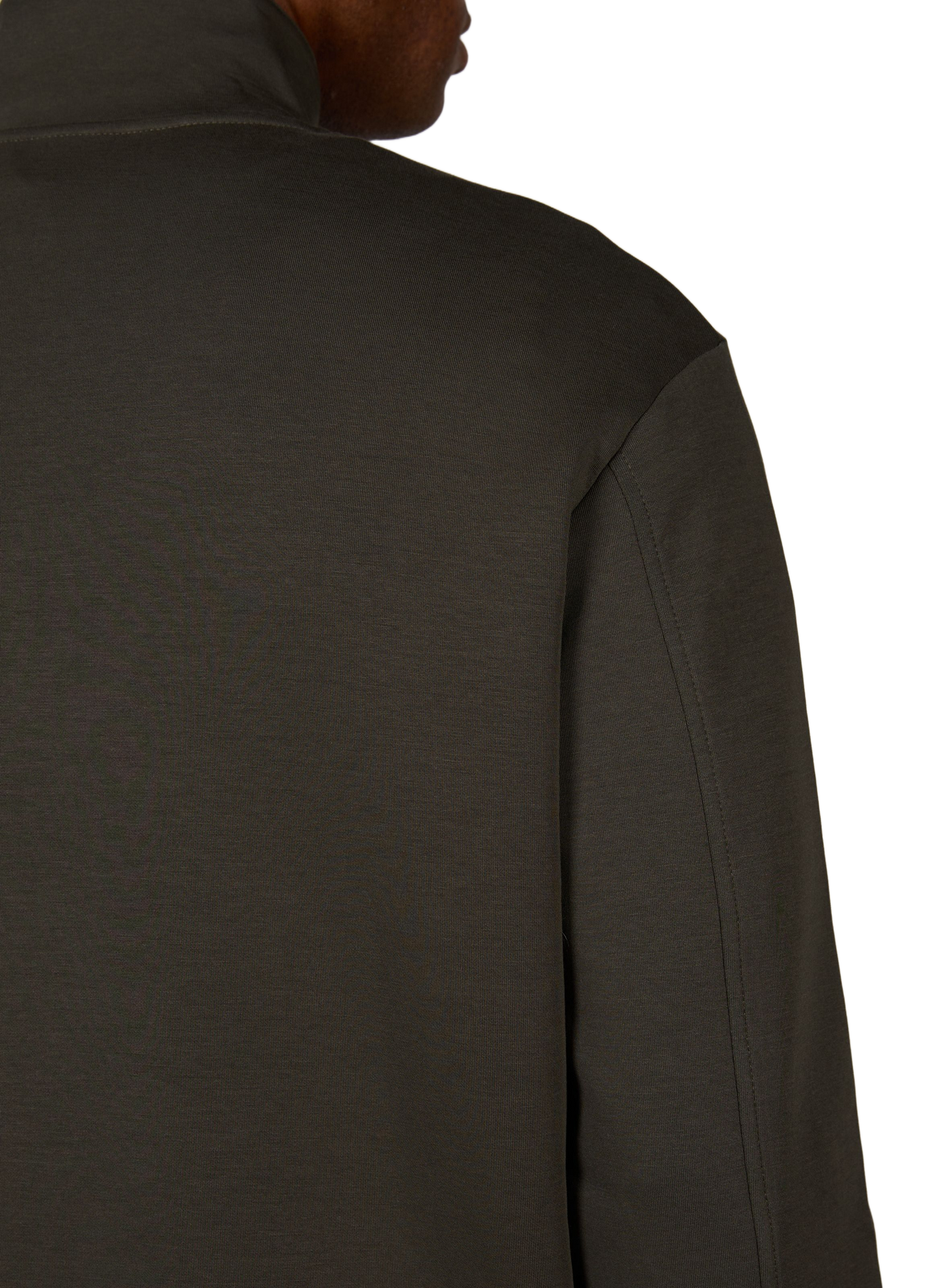 Gerader Sweatshirt mit Stehkragen aus Baumwollmischung ARMANI EXCHANGE Khaki