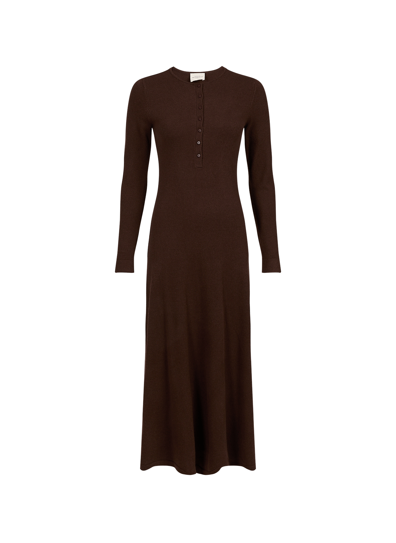 Long wool dress Anisha PETITE MENDIGOTE Brown