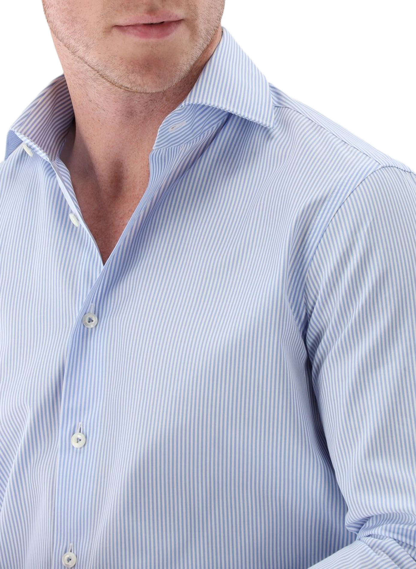 Recht gestreept overhemd VAN LAACK Blauw
