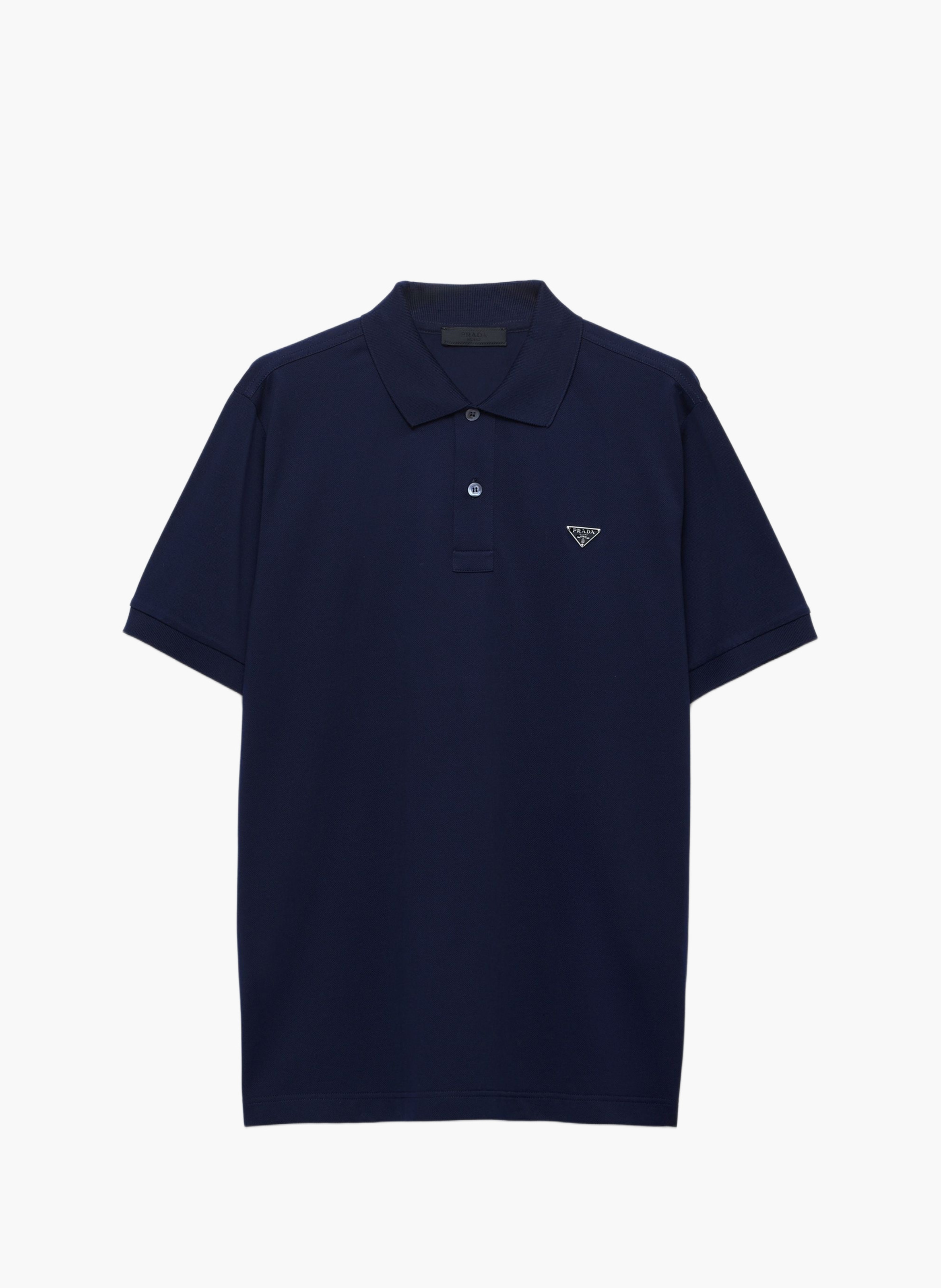 Polo en piqué PRADA Bleu