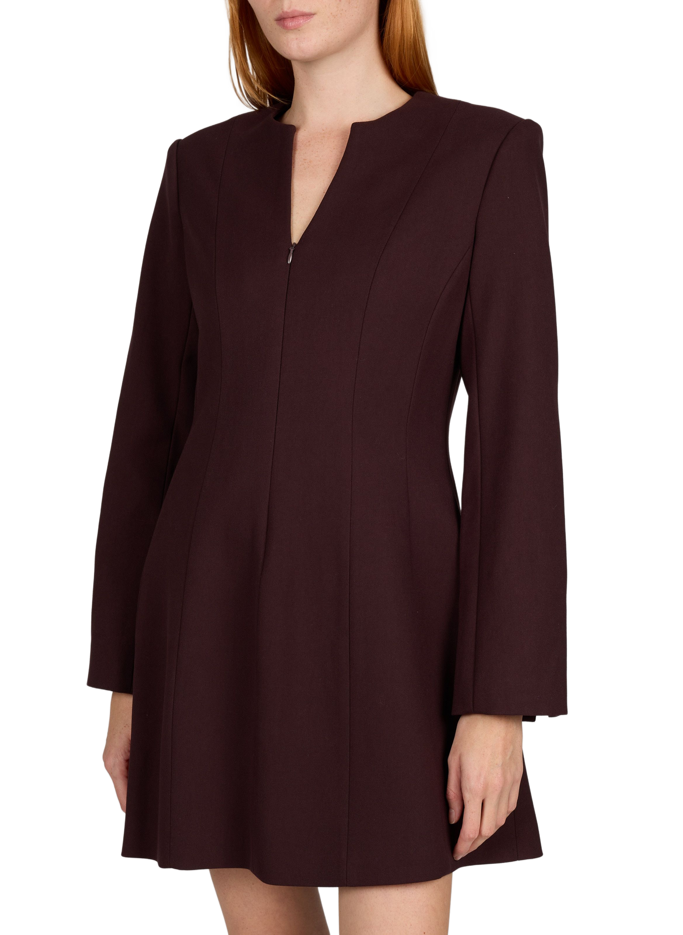 Robe courte zippée unie SUNCOO Violet