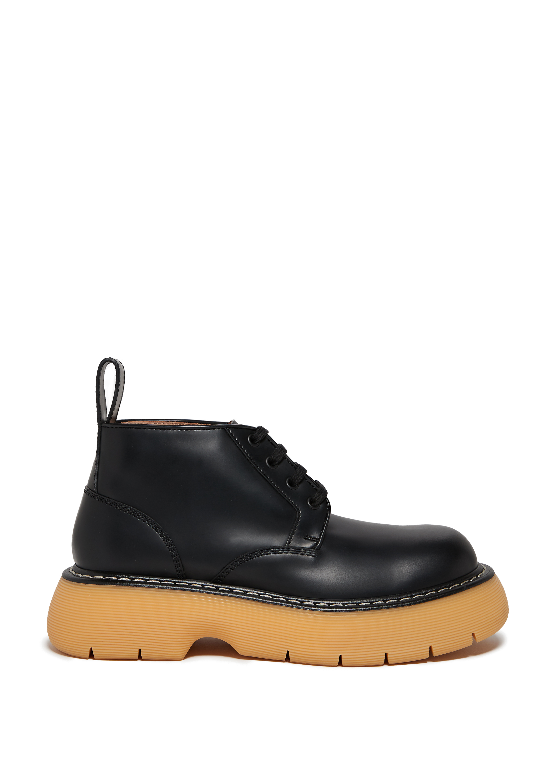BOTTEGA VENETA Bounce calfskin leather ankle boots Black
