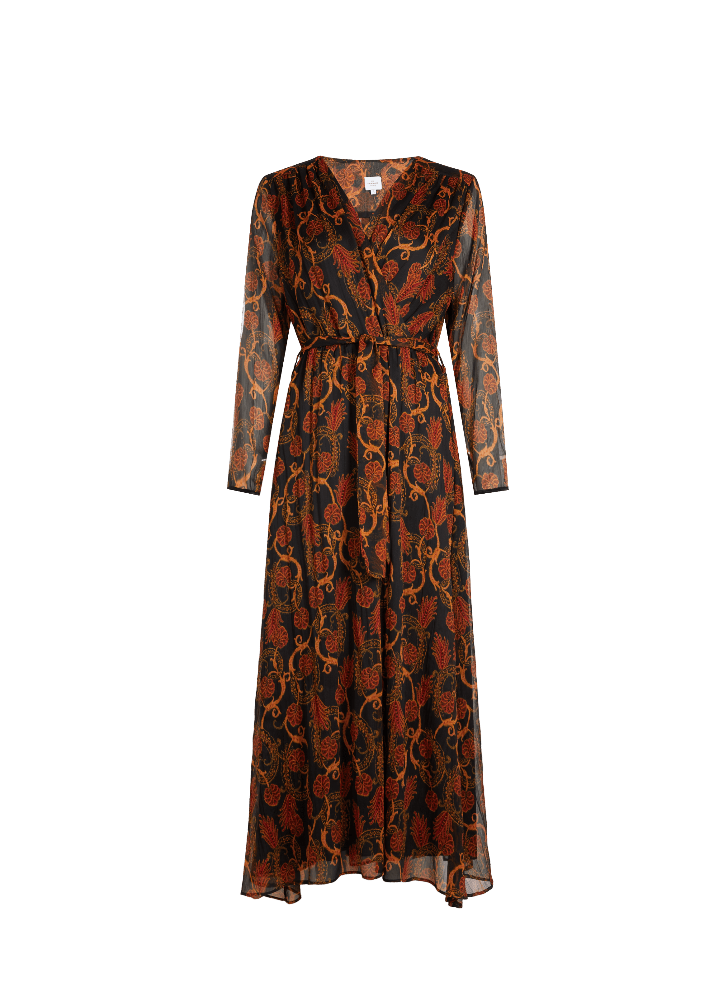 Paris France Pattern Print Women Long Robe