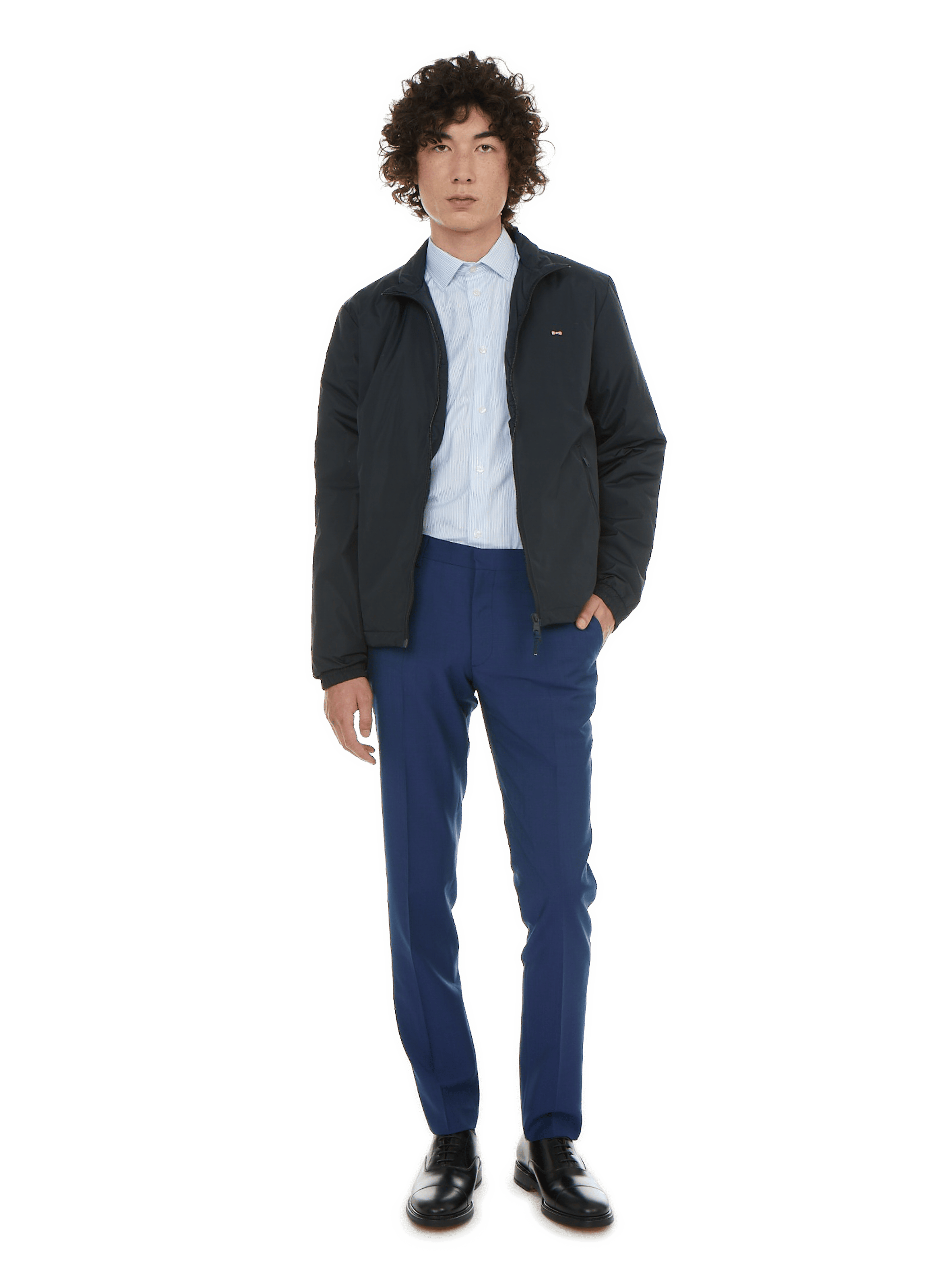 Pantalon de costume Dasta en laine et mohair SAISON 1865 Bleu