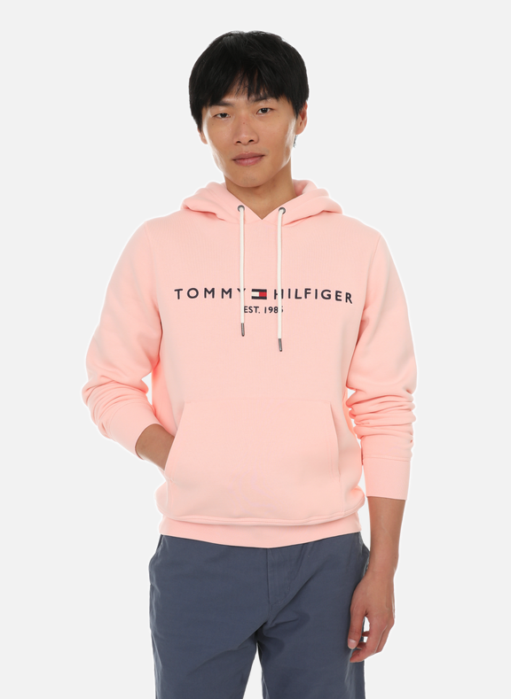 TOMMY HILFIGER Hoodie with multiple cotton drawstrings Pink