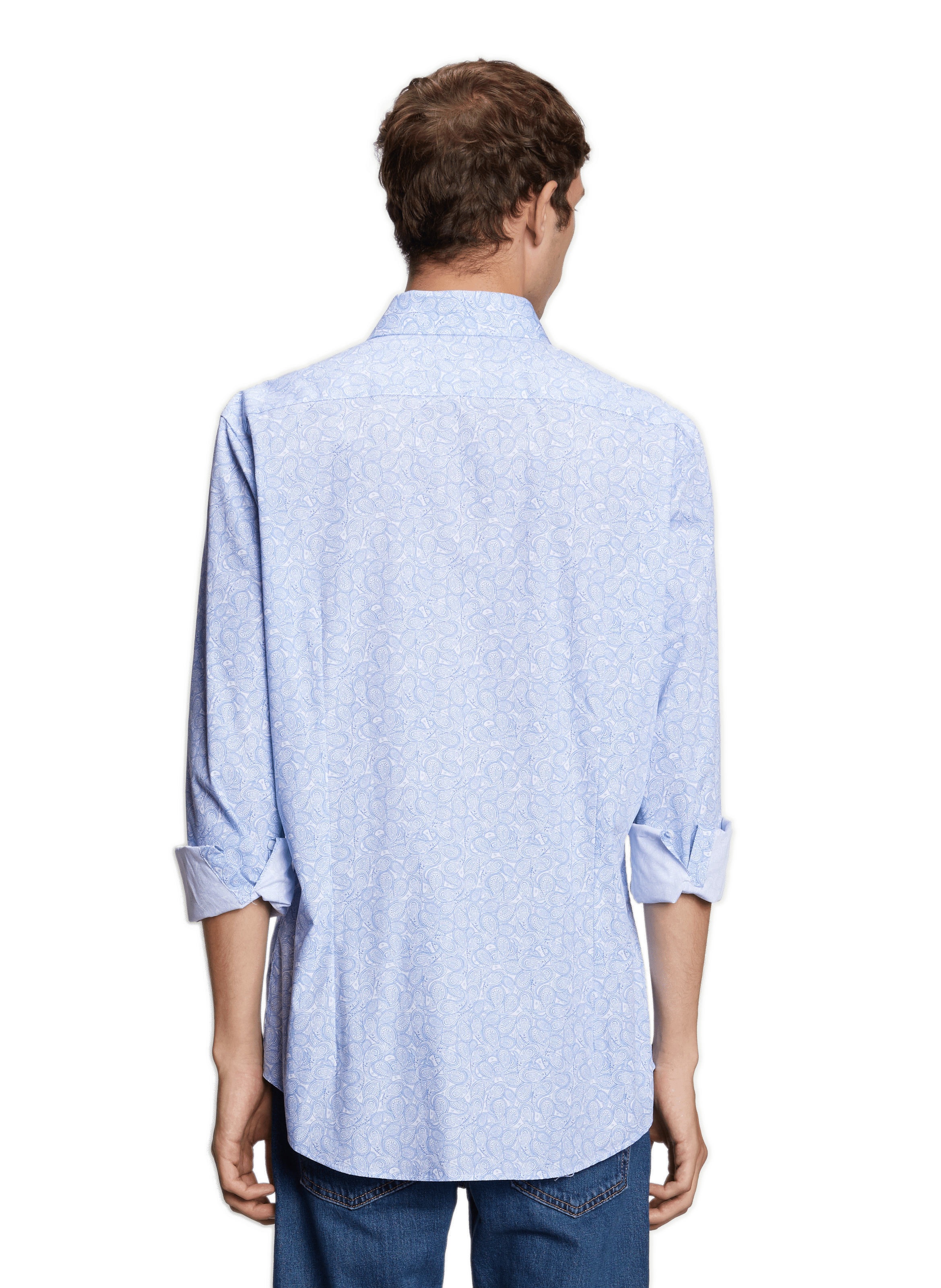 Chemise slim à motif SEIDENSTICKER Blue