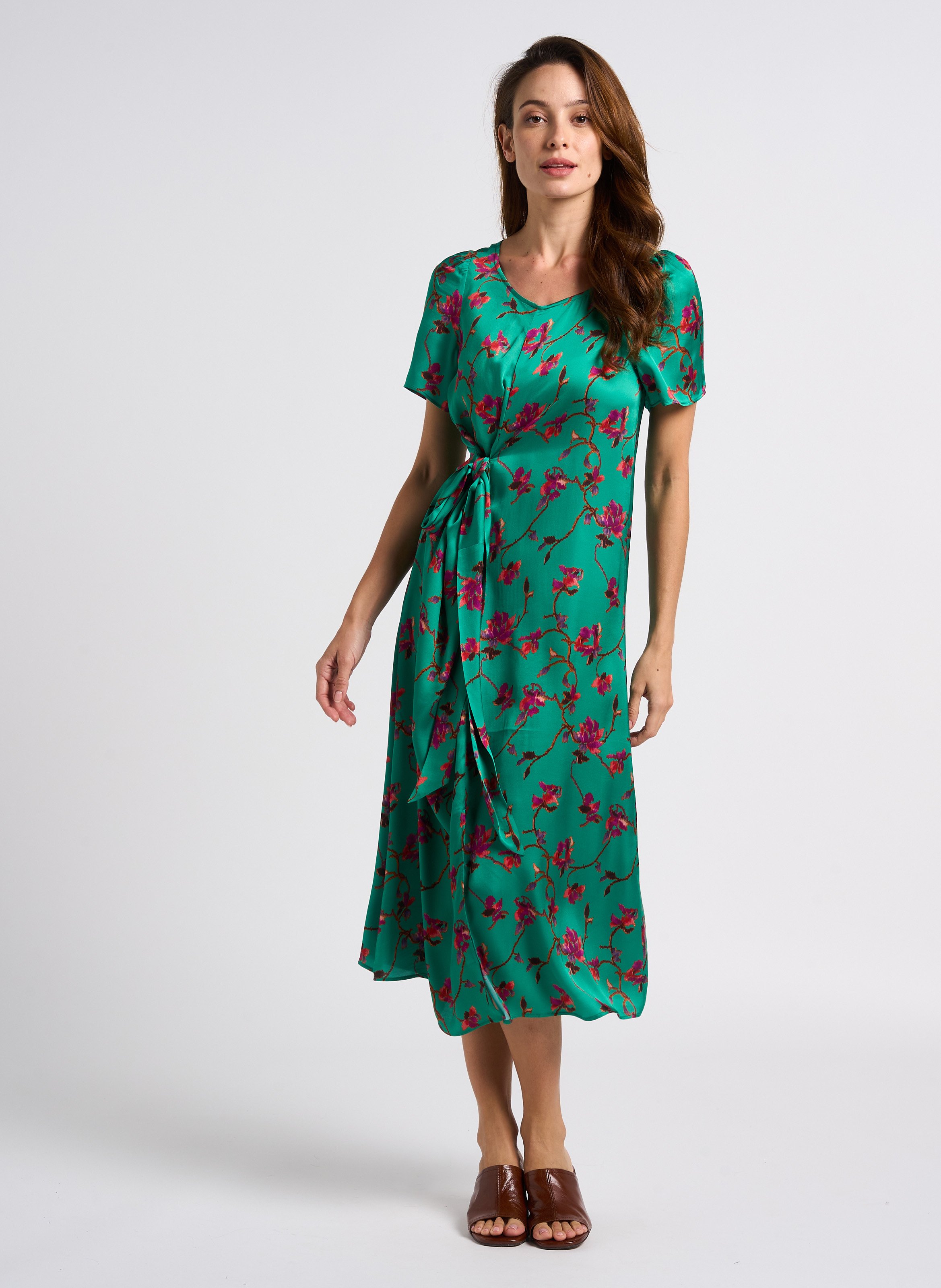 Mules à talon en cuir butterfly JONAK 