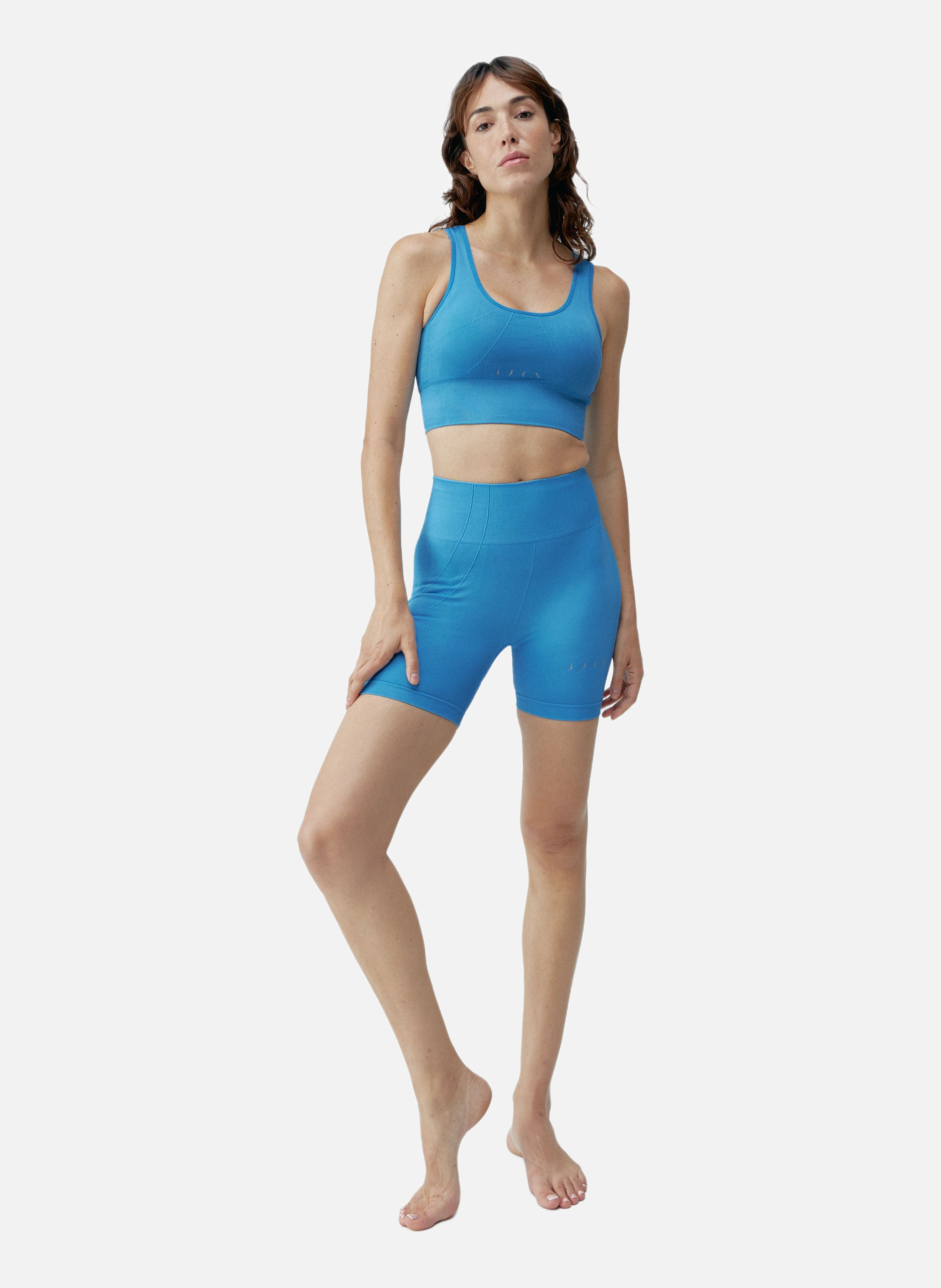 Short sport femme cycliste urdhva BORN LIVING YOGA Bleu