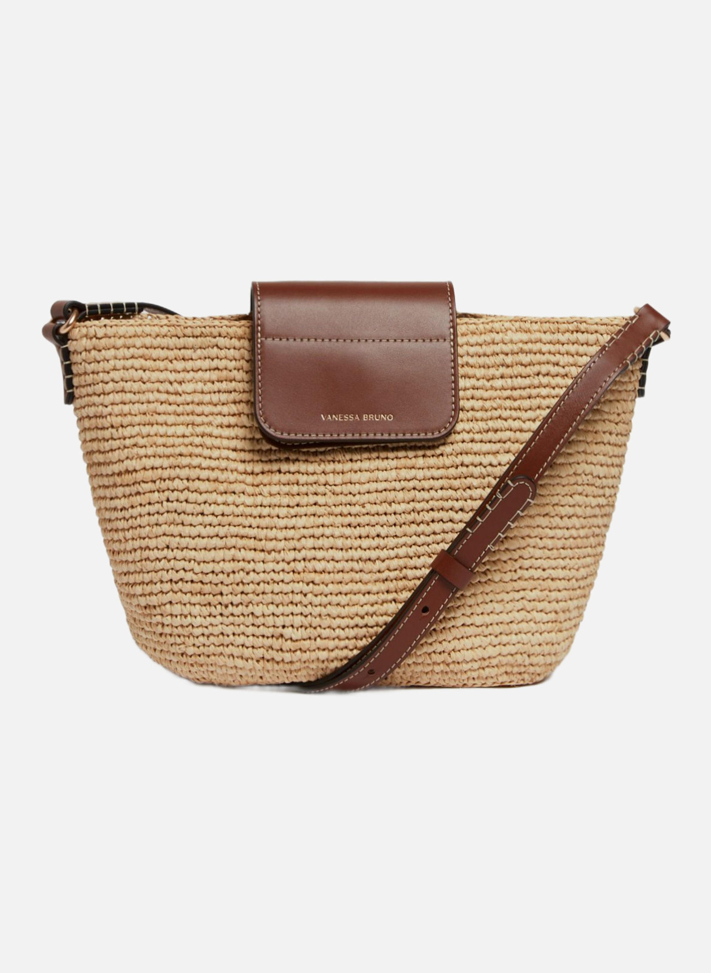 Panier en raphia VANESSA BRUNO Blanc