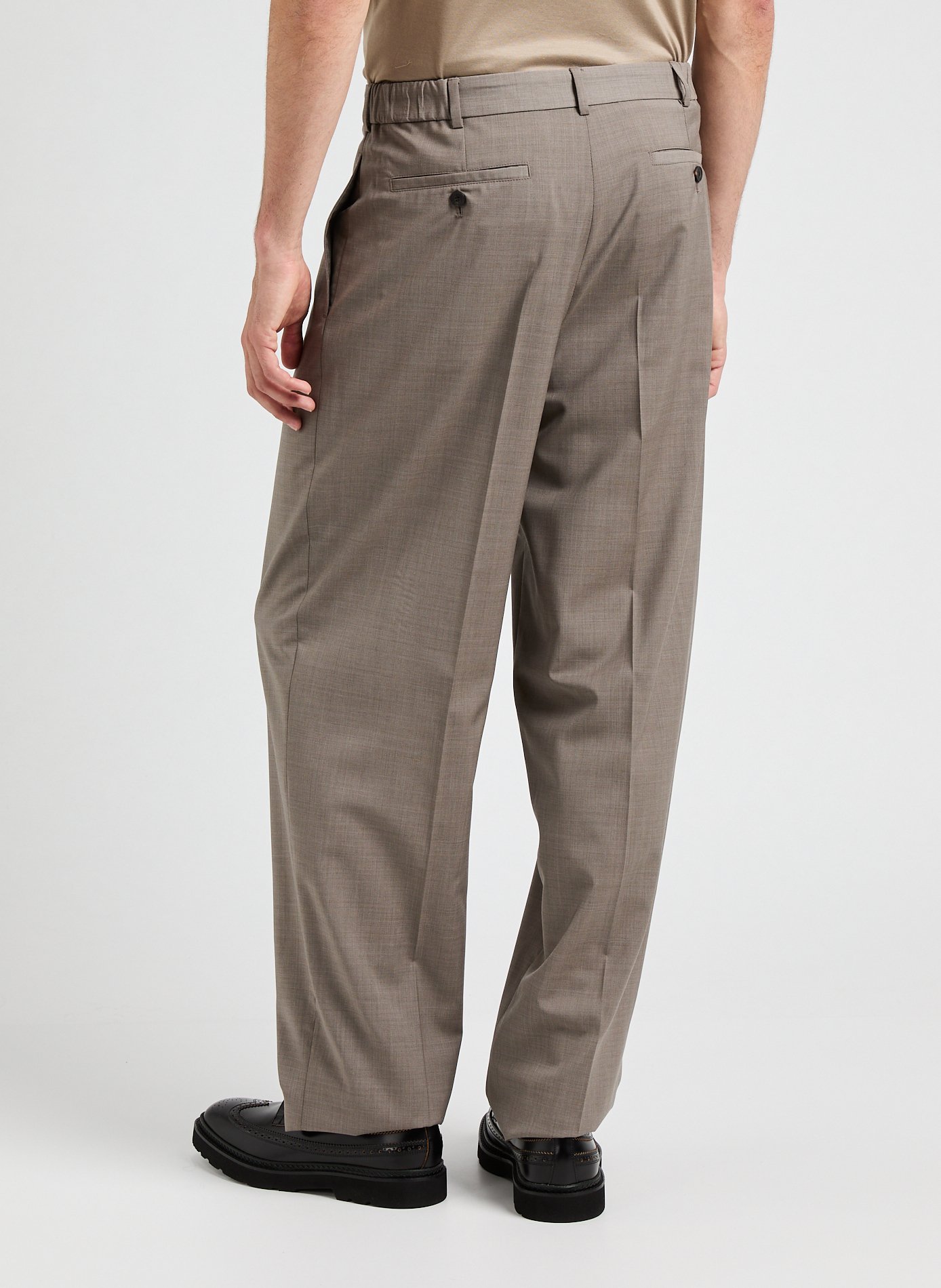 Trendy pleated pants EMPORIO ARMANI Beige