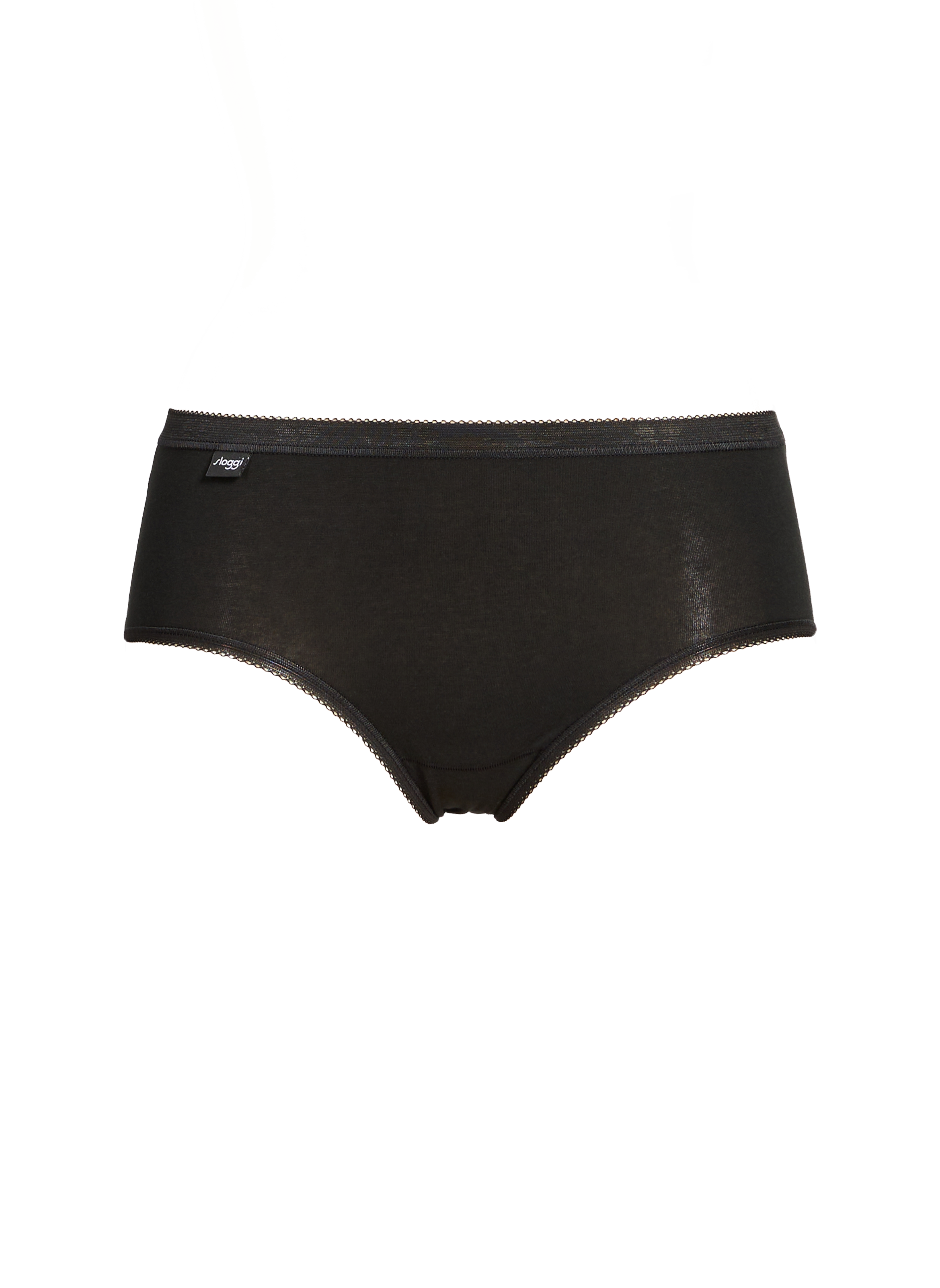 Lot de 4 culottes en coton BASIC+ 3+1 SLOGGI Noir