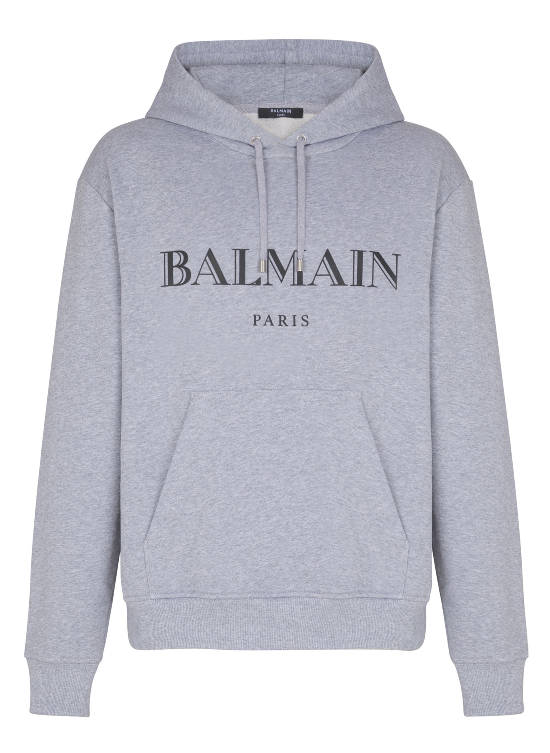 Hoodie imprimé balmain BALMAIN Gris