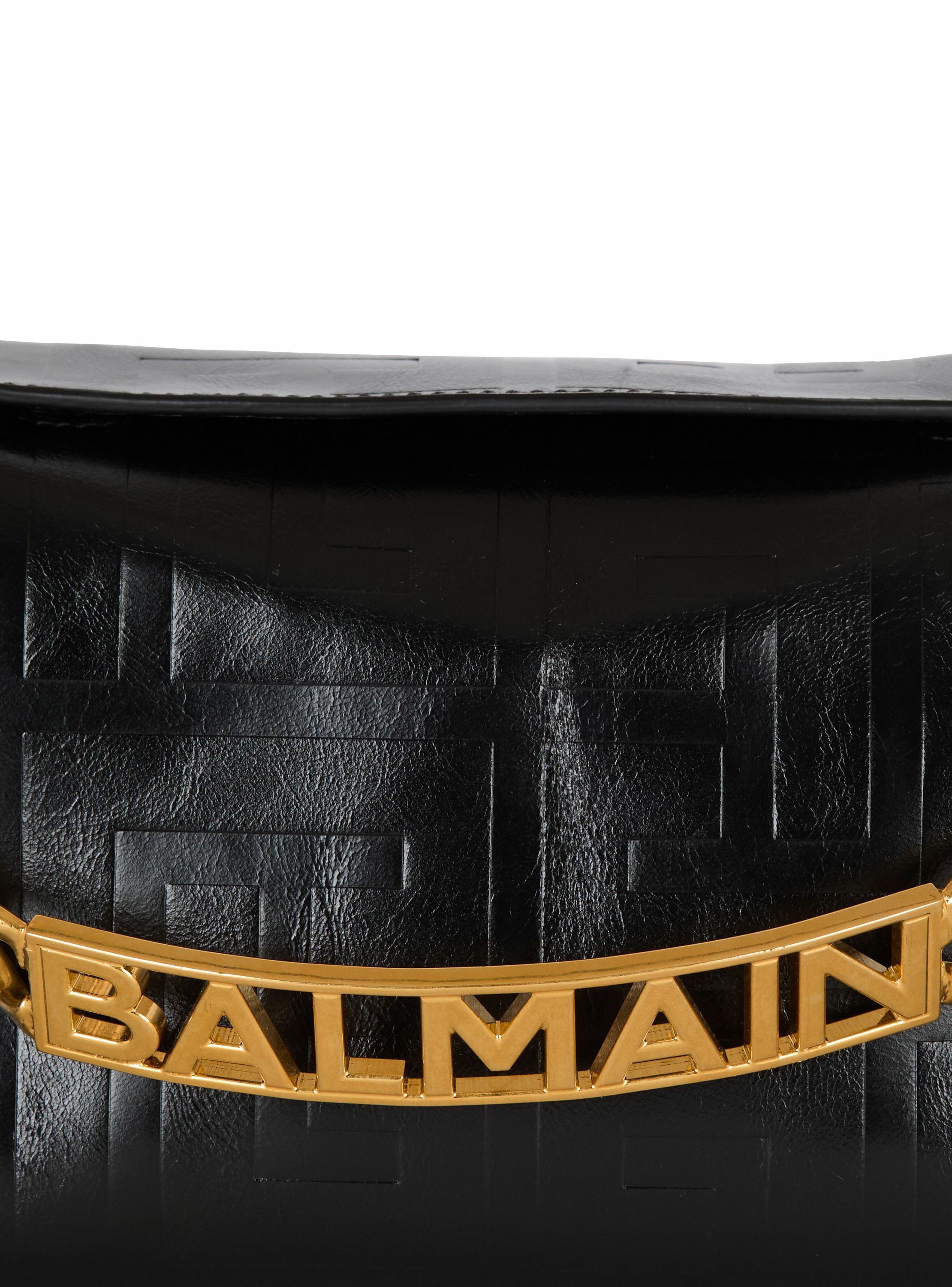 Pochette 1945 soft en cuir de veau froissé Noir