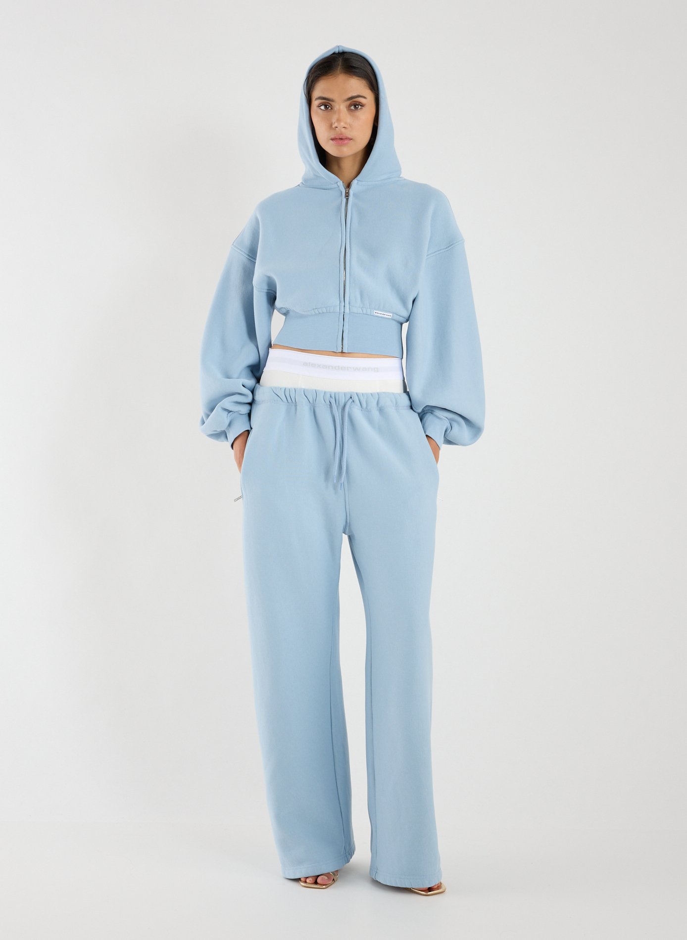 Pantalon de survêtement en coton  ALEXANDER WANG Bleu