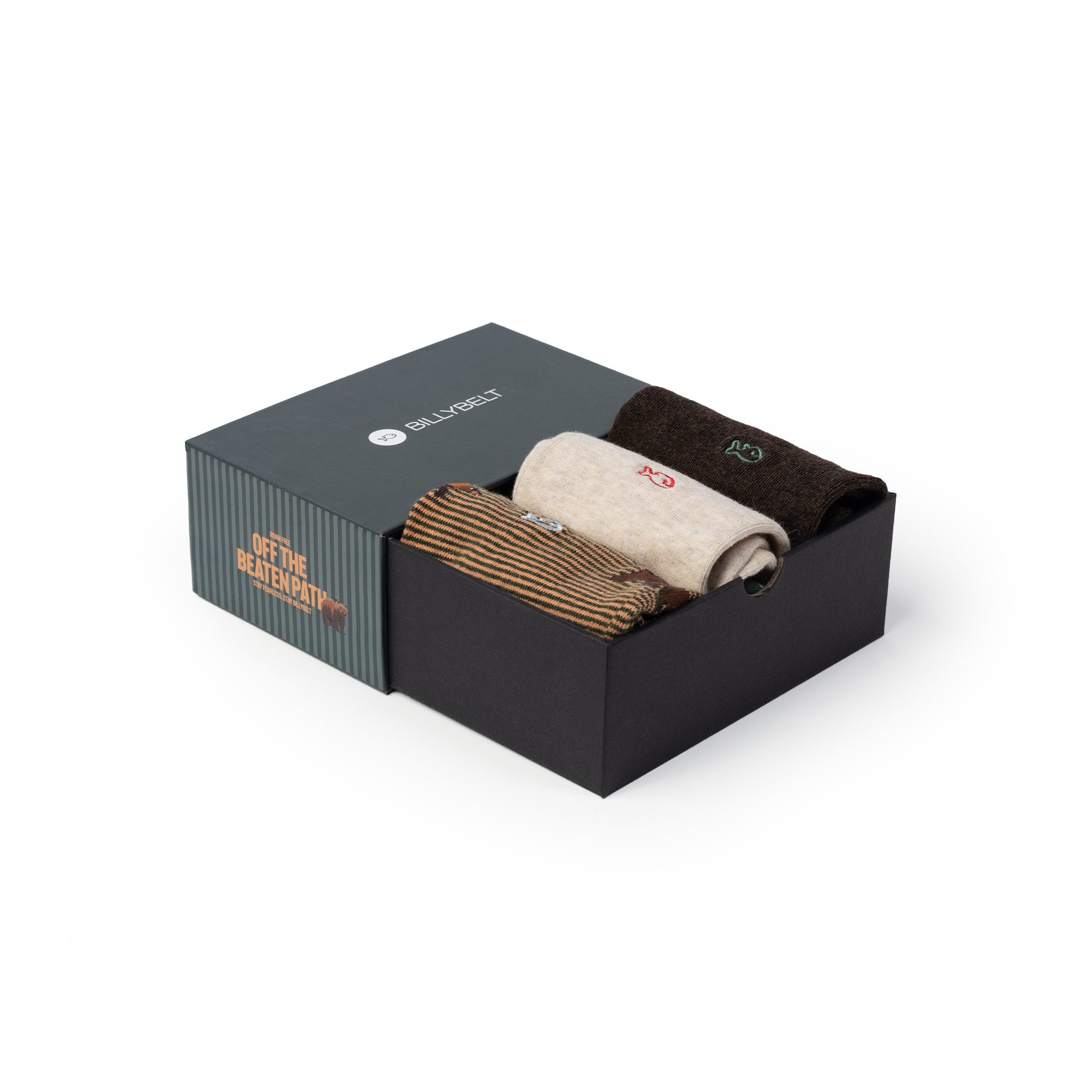 Coffret de 3 chaussettes homme BILLYBELT Vert