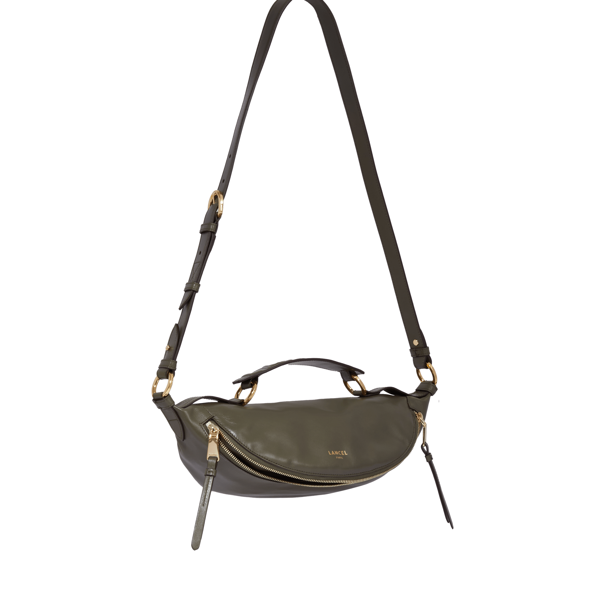 Sac porté croisé s - origami de lancel LANCEL Vert