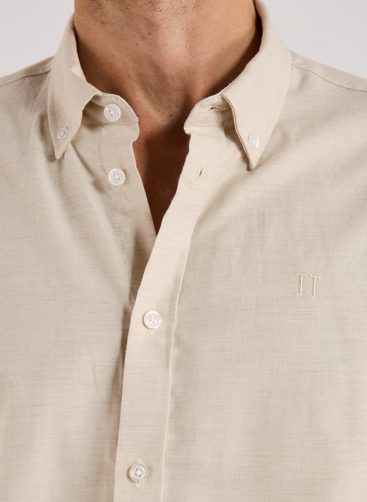 Chemise unie en coton LES DEUX Blanc