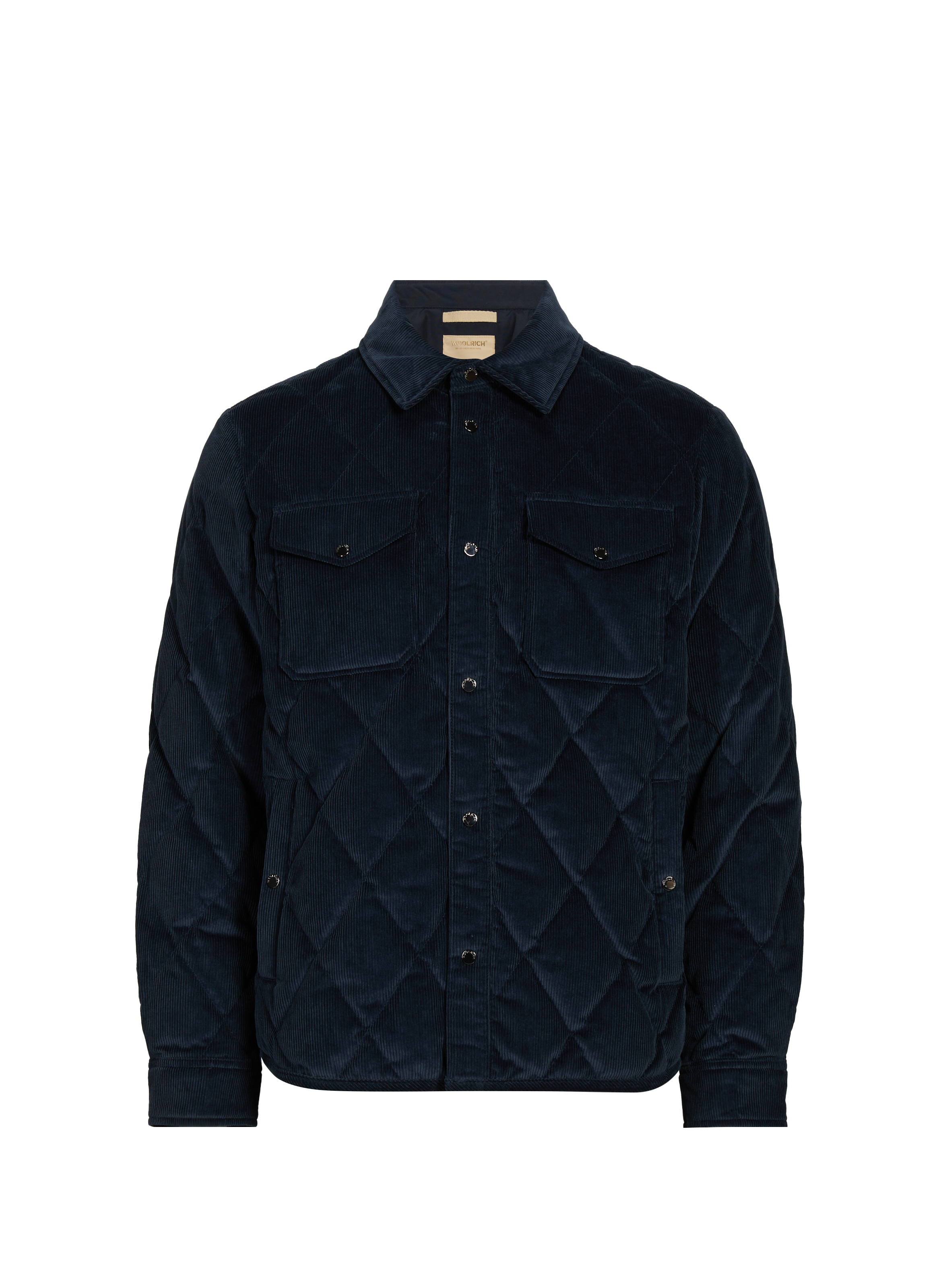 WOOLRICH Surchemise col classique en coton Bleu