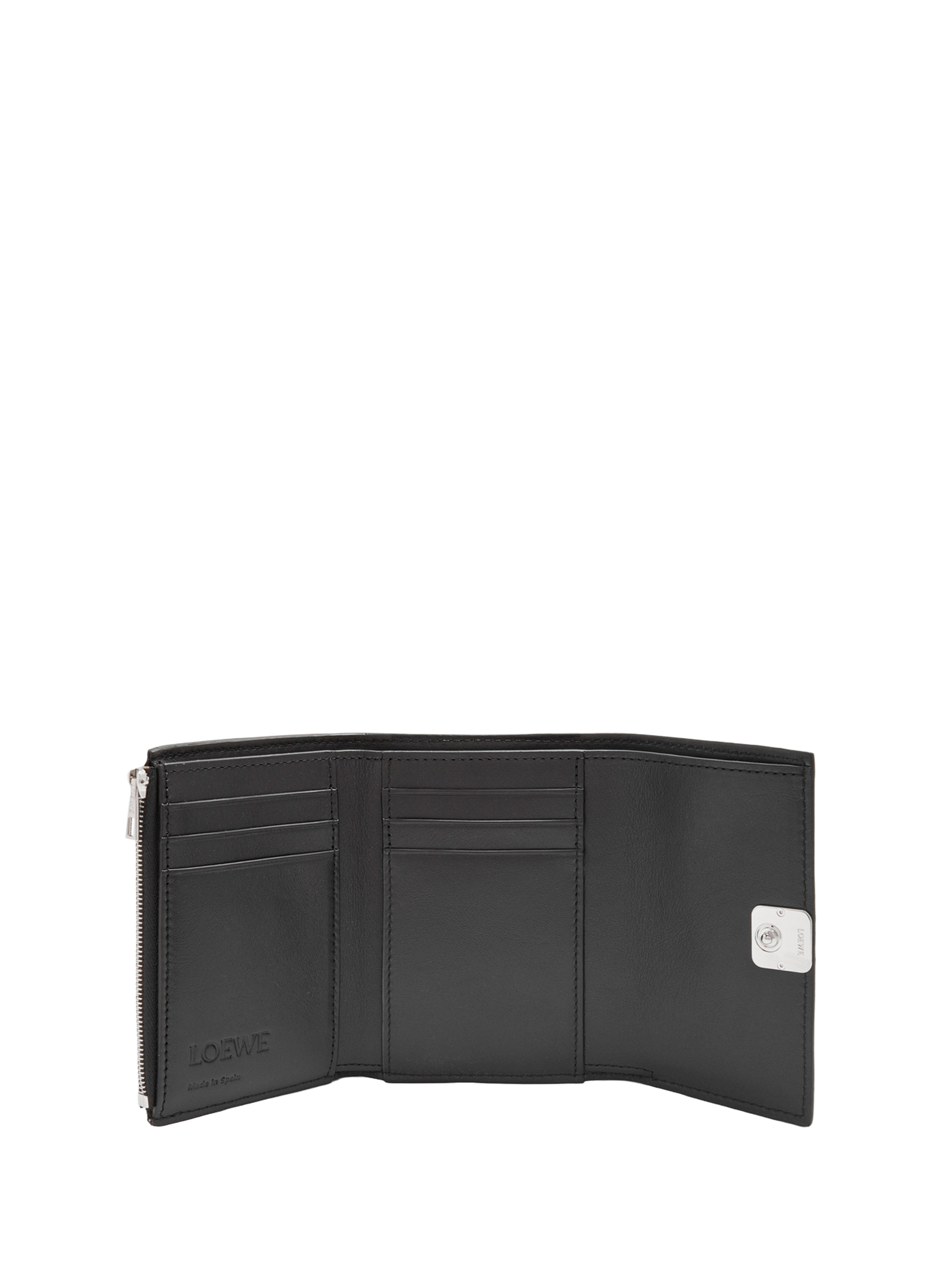 Grained calfskin vertical wallet LOEWE Black