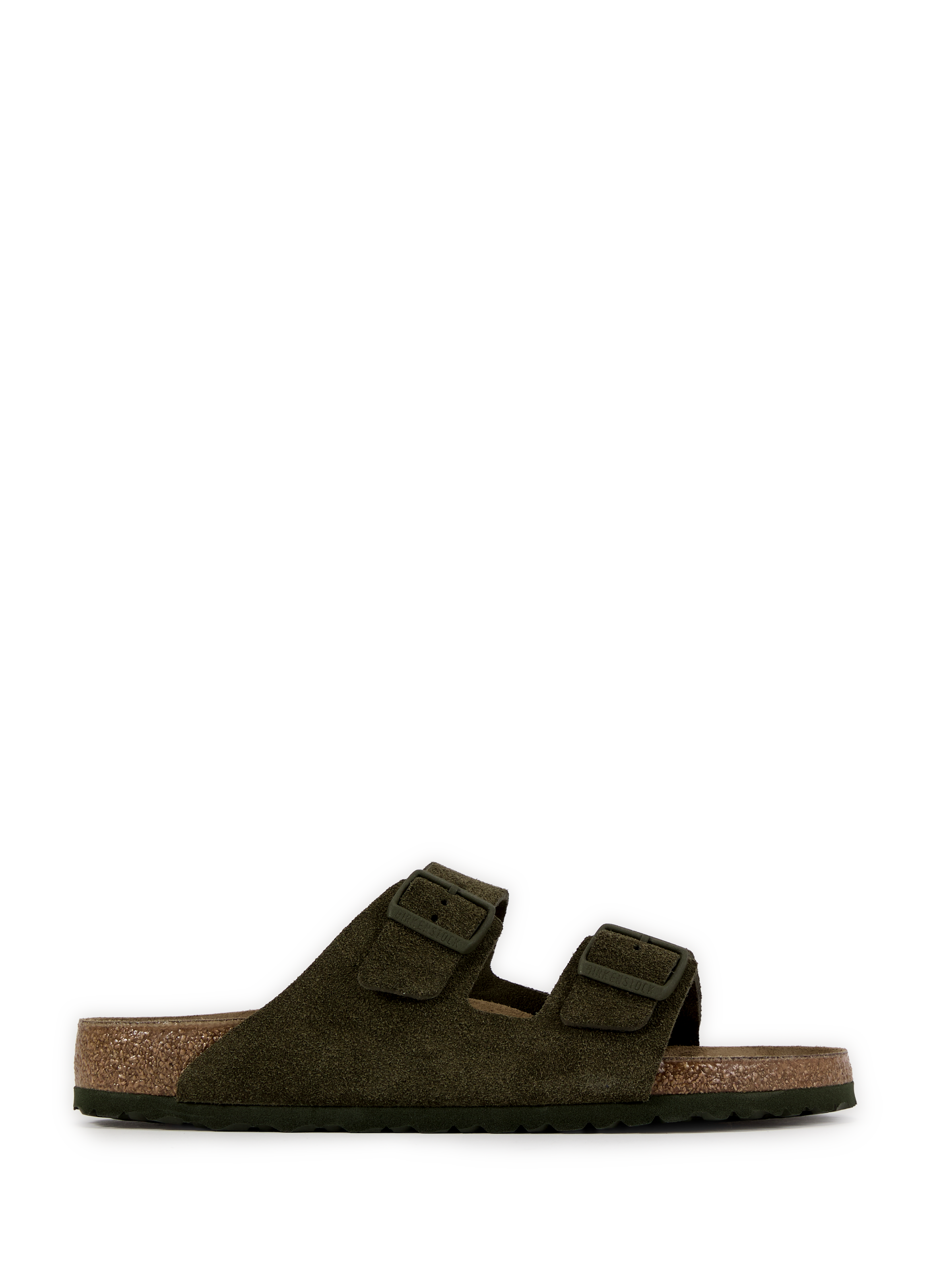 BIRKENSTOCK Sandales à boucle en cuir mélangé Vert