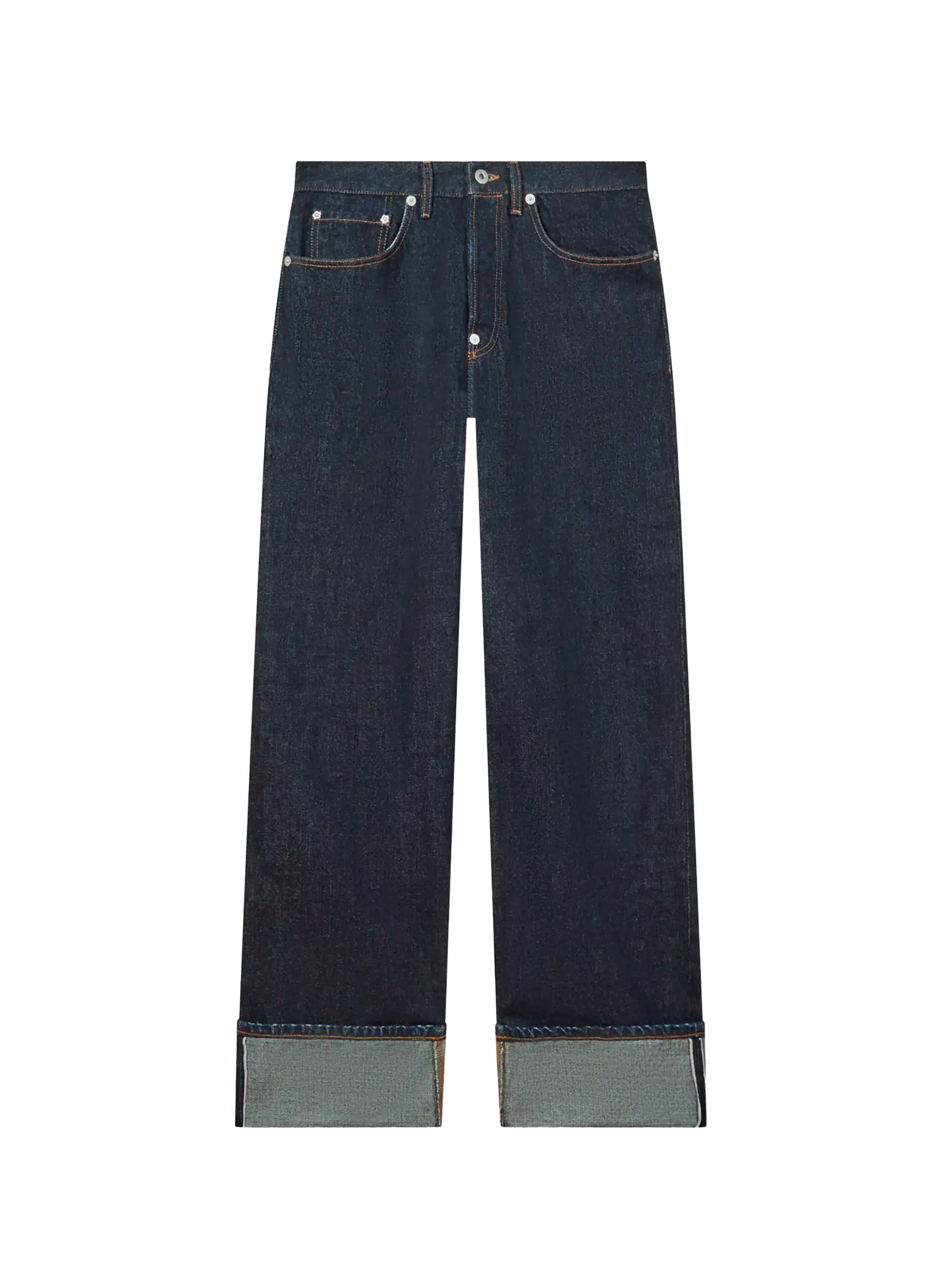 Straight cotton jeans KENZO Blue
