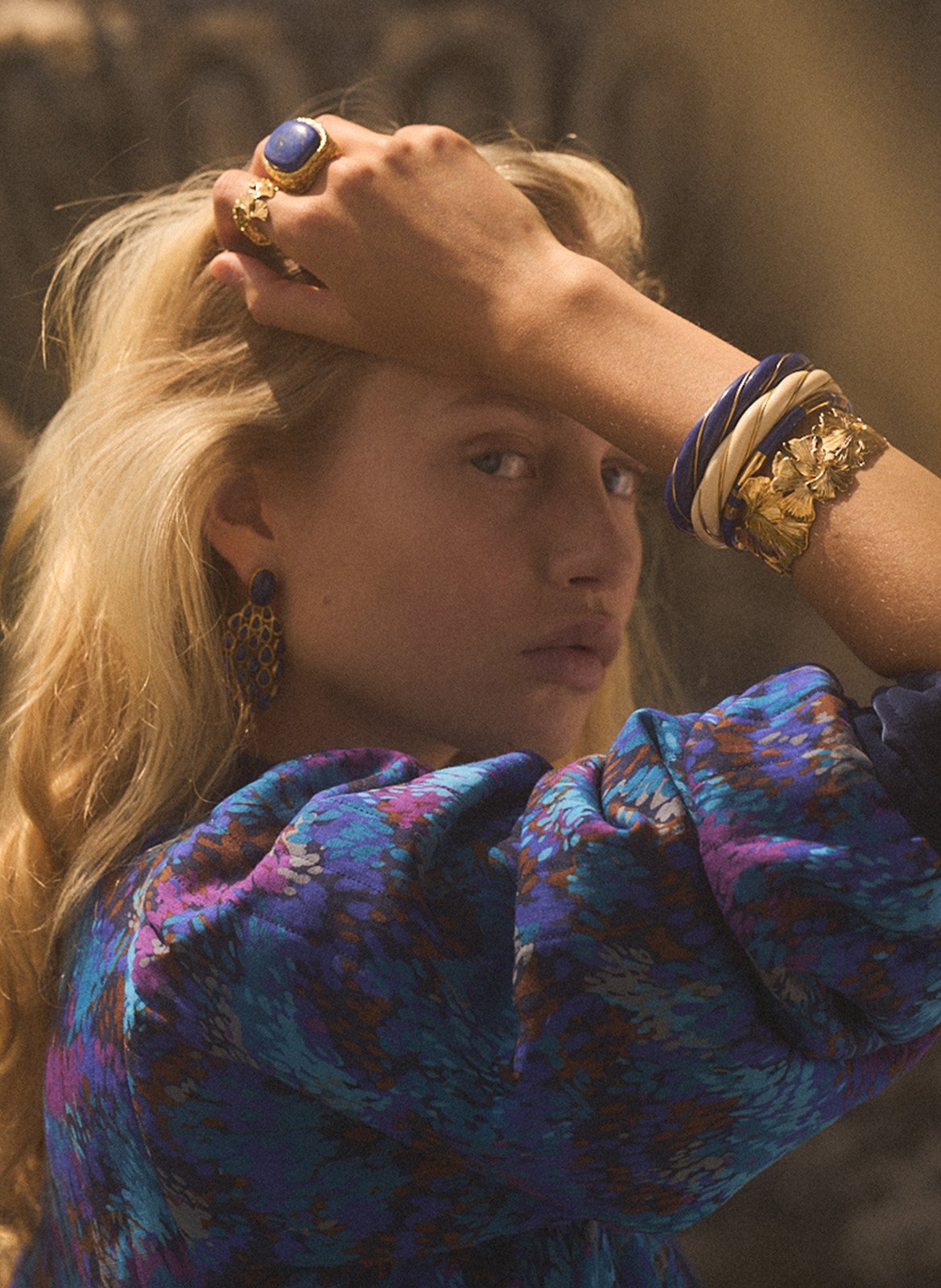 Bague miki malachite  AURELIE BIDERMANN Bleu