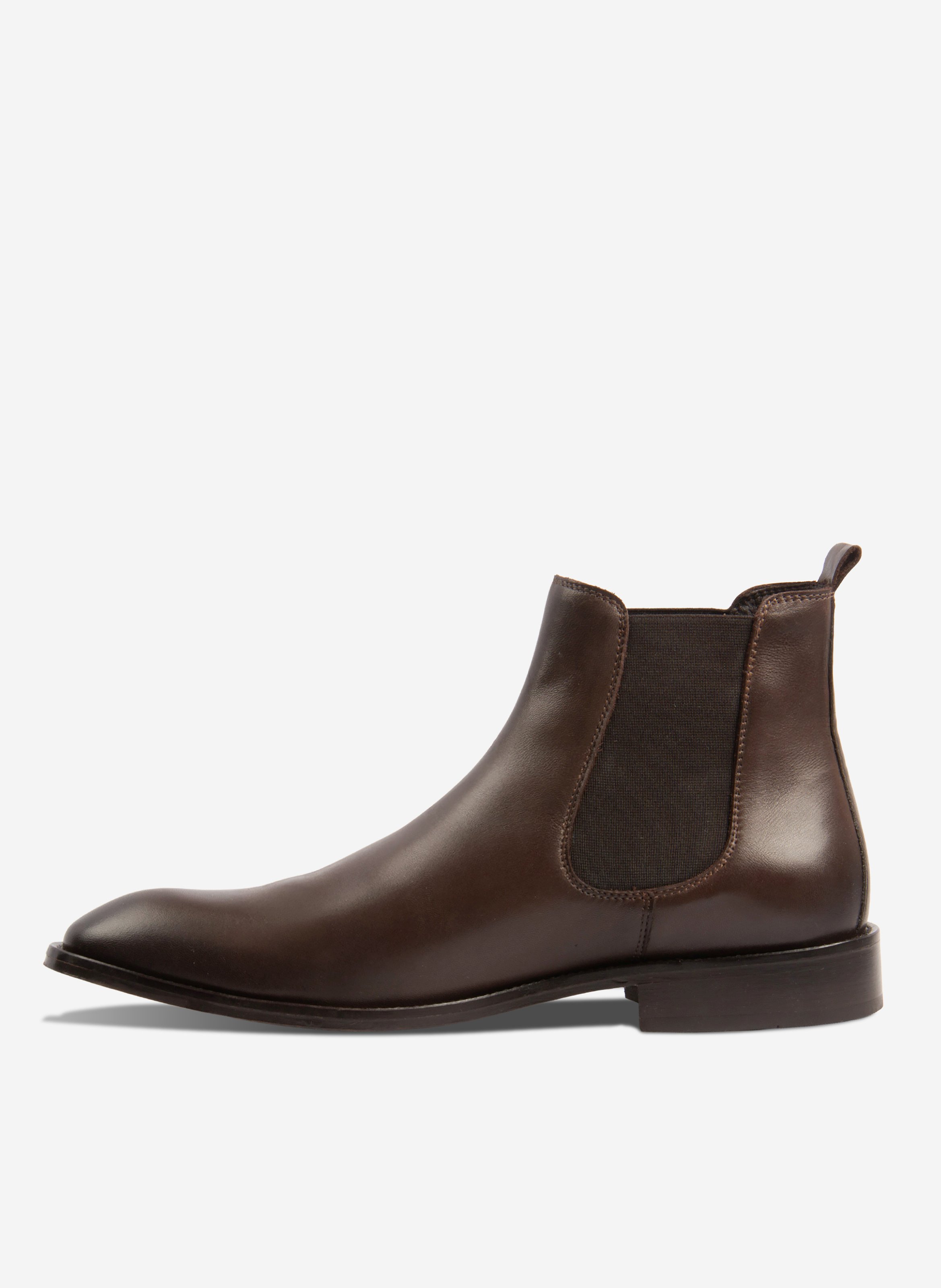 Chelsea boots martin cuir cognac JULES & JENN Marron