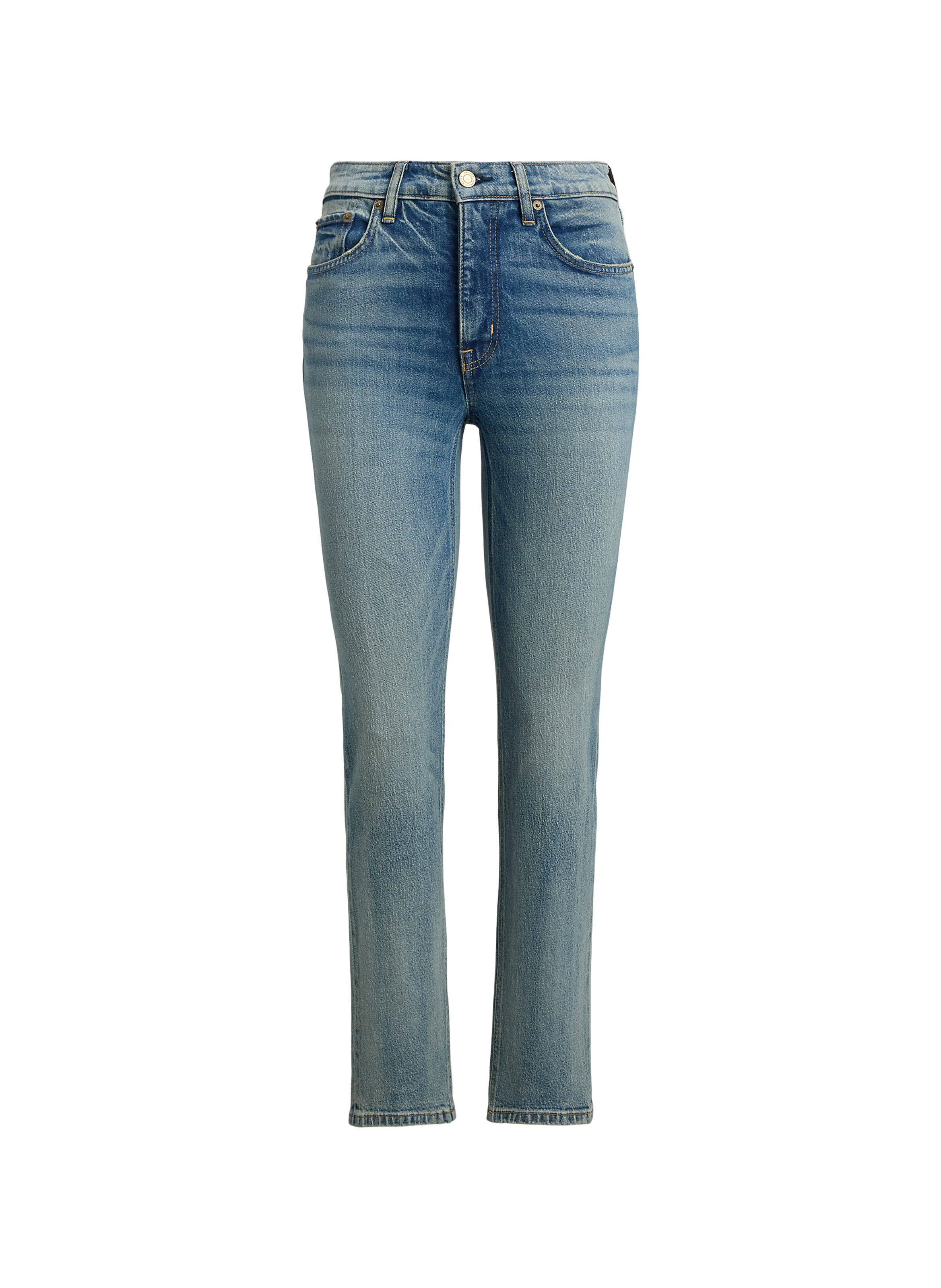 Jean slim en coton mélangé LAUREN Bleu