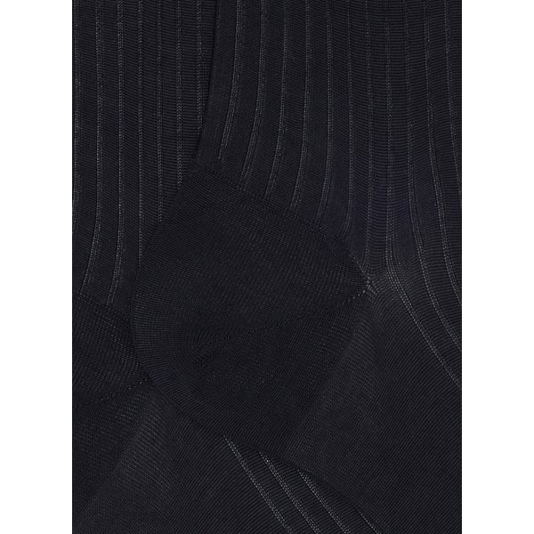 Dore Dore Chaussettes Côtelées En Coton In Blue