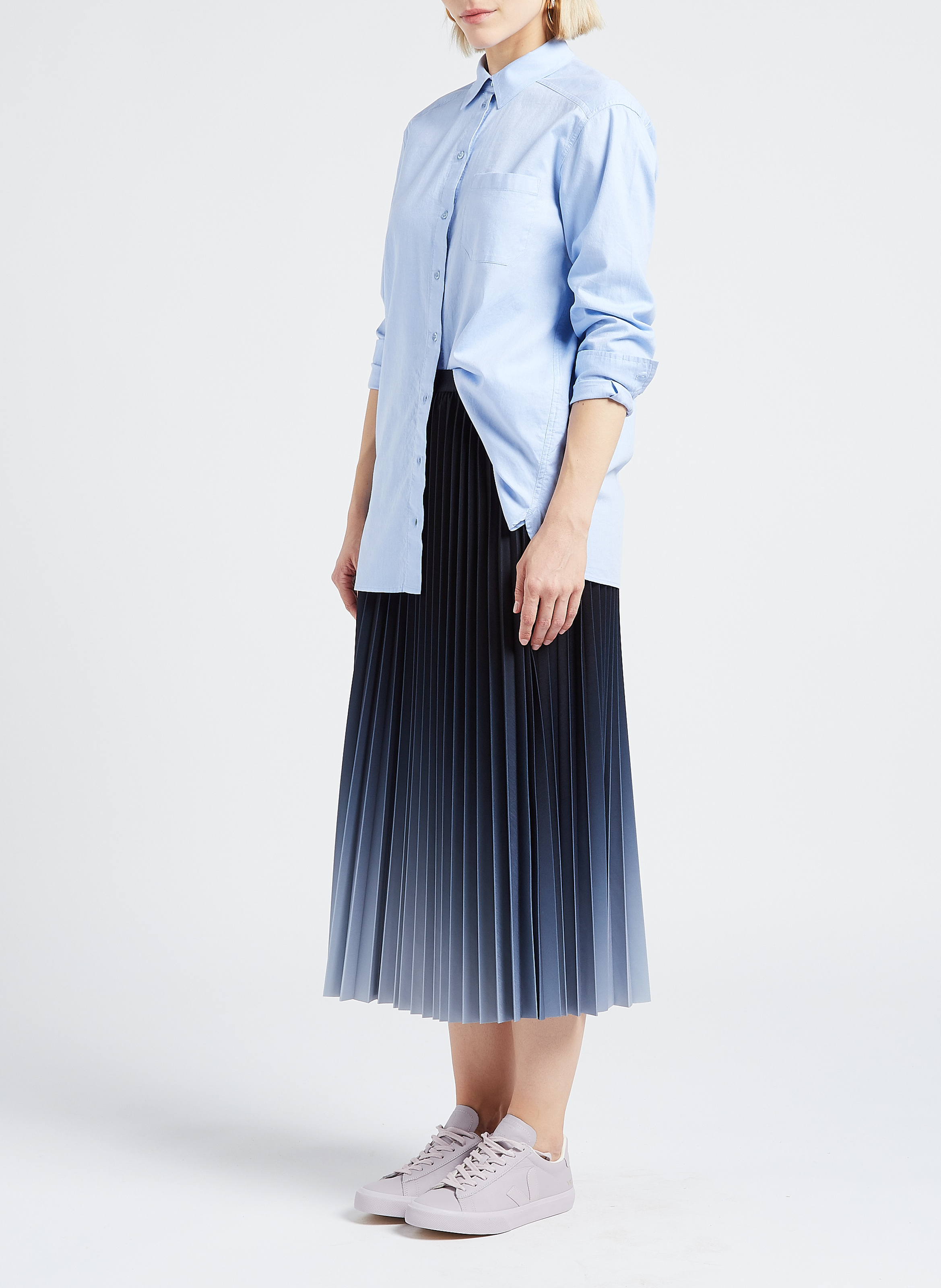 Chemise col classique en coton thomas MAISON 123 Bleu