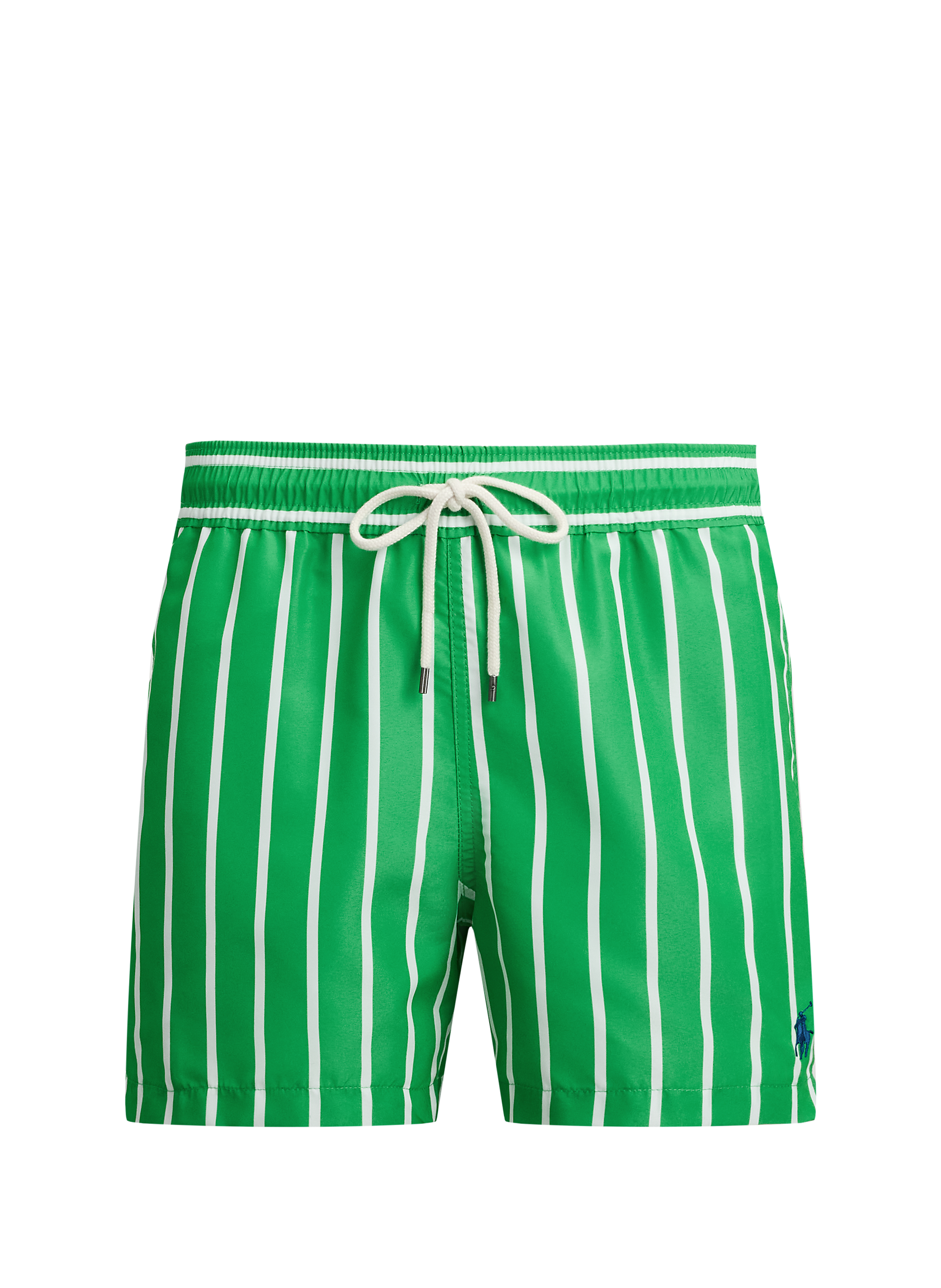 Short droit rayé à logo brodé POLO RALPH LAUREN Vert