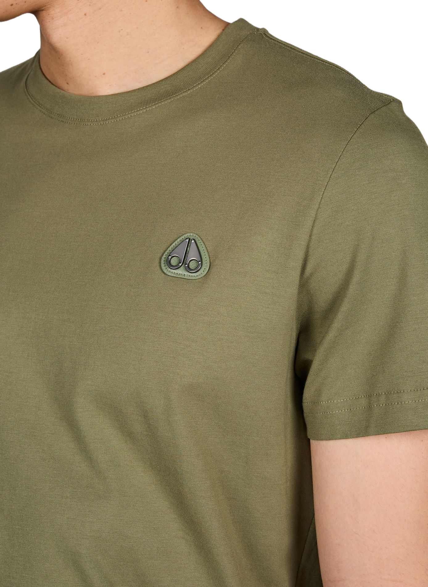 T-shirt en coton MOOSE KNUCKLES Kaki