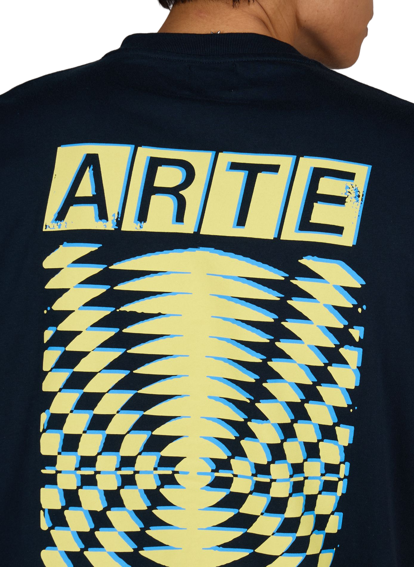T-shirt imprimé dos  en coton ARTE ANTWERP Bleu
