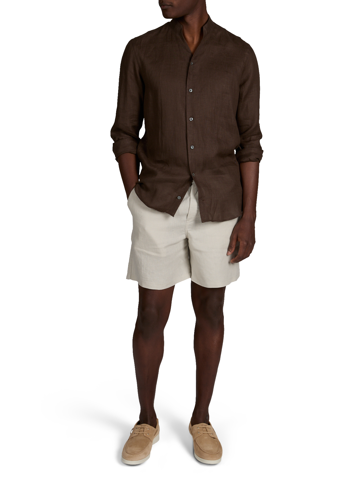 Mocassins en cuir suédé EDEN PARK Beige