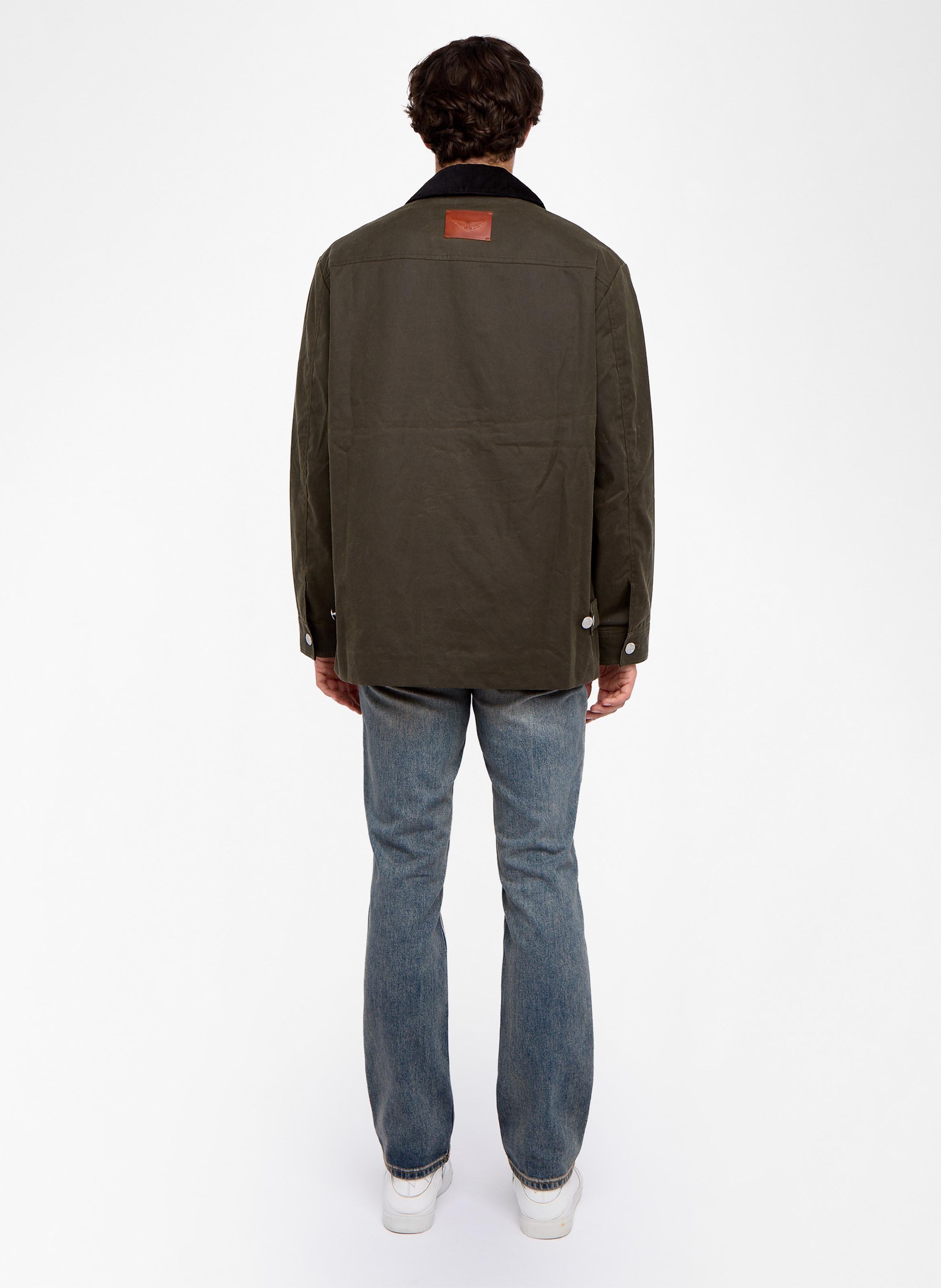 Veste col classique en coton boye ZADIG&VOLTAIRE Kaki