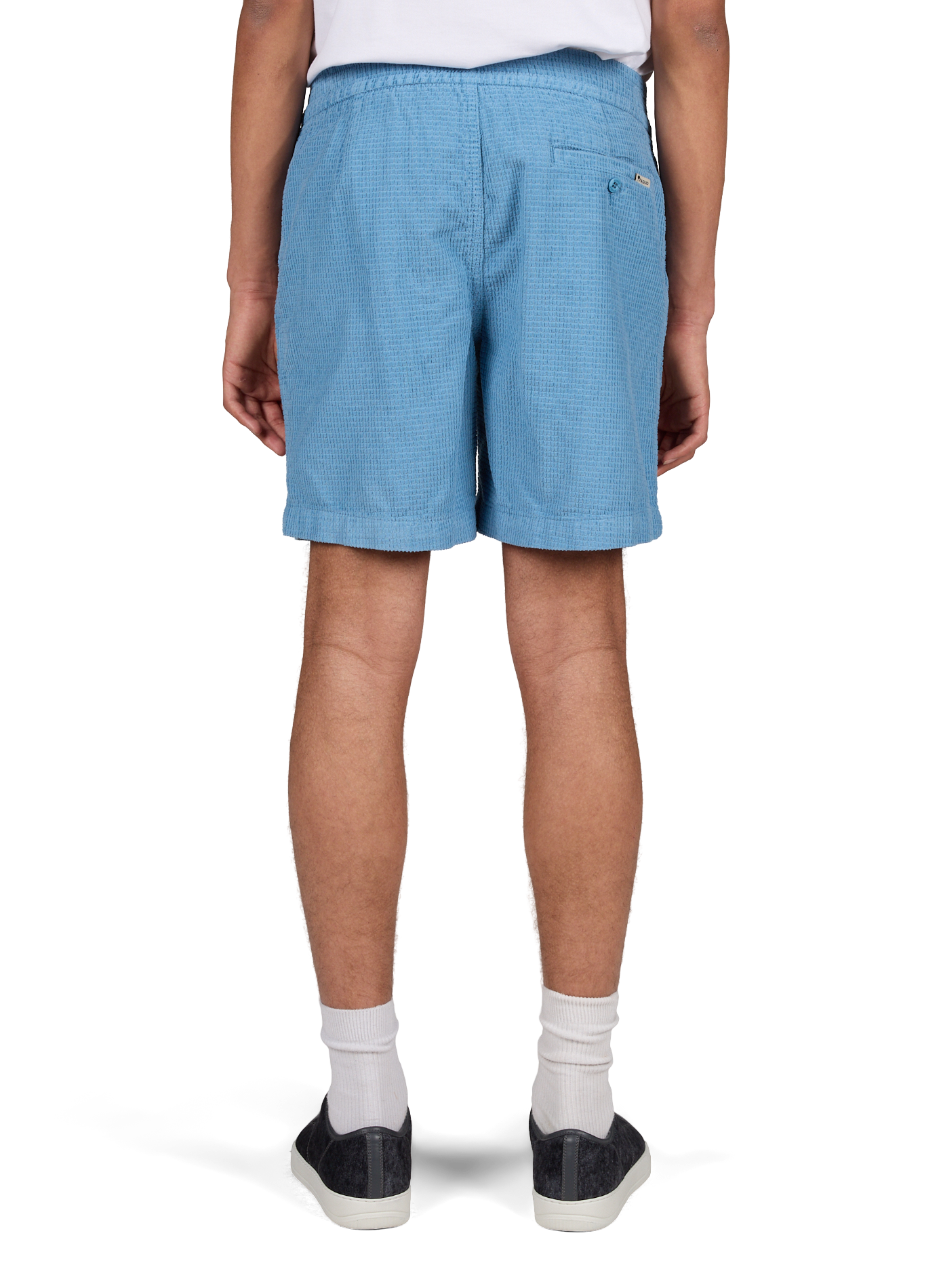 Straight cotton goat shorts FAGUO Blue
