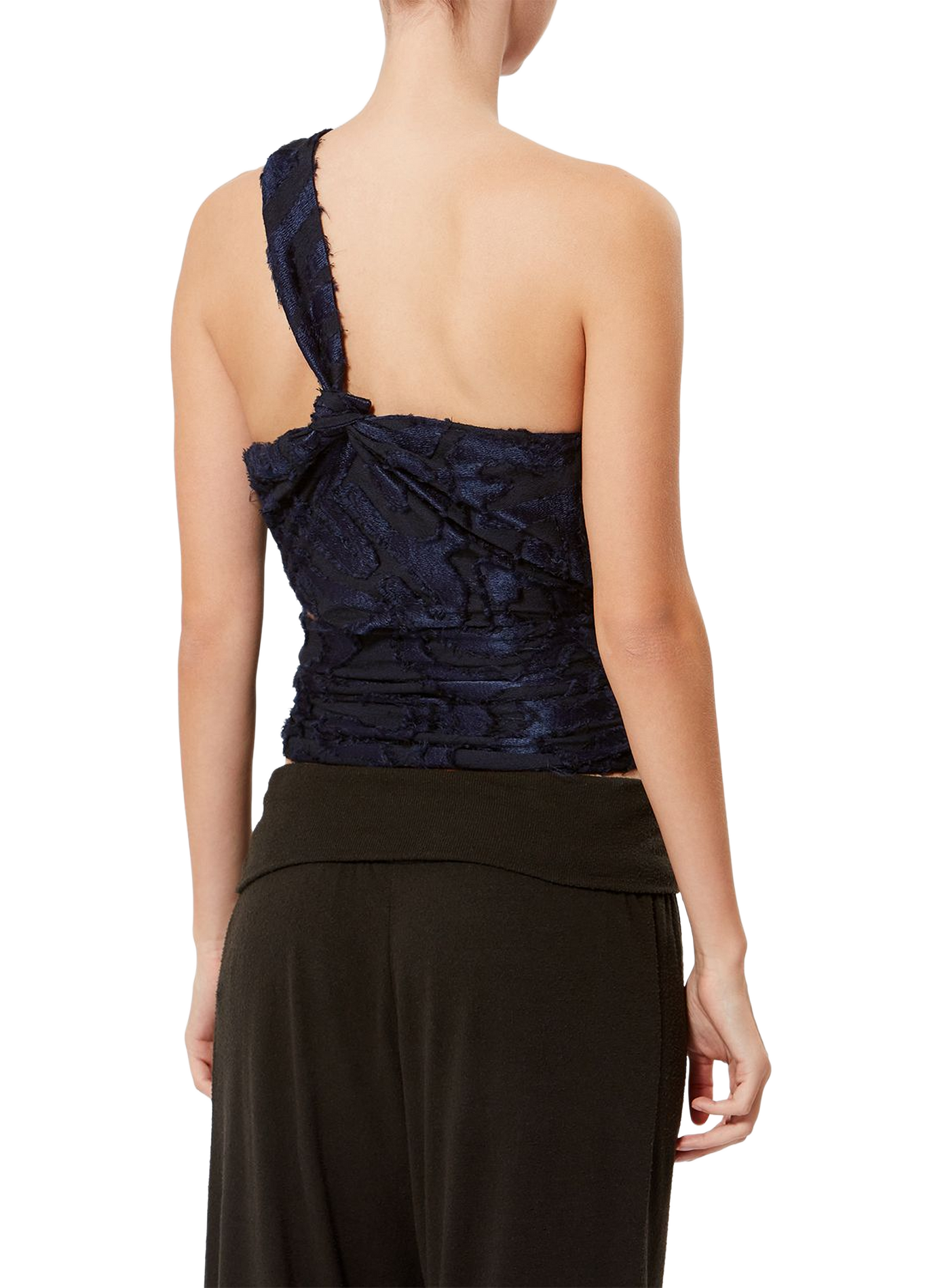 Asymmetrical Leyda jacquard top ISABEL MARANT Blue