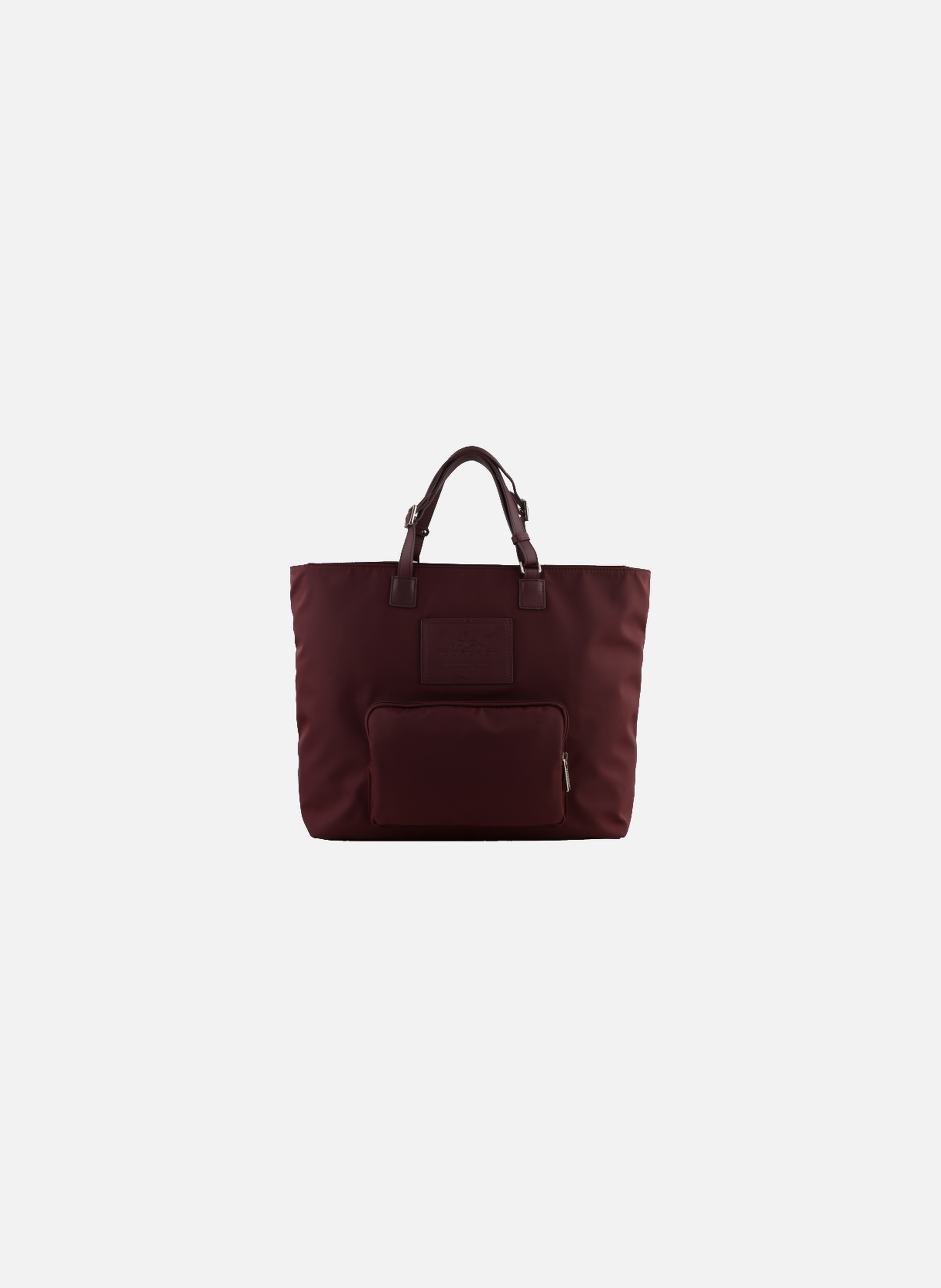 Escale | sac cabas en toile garnie cuir POURCHET Rouge