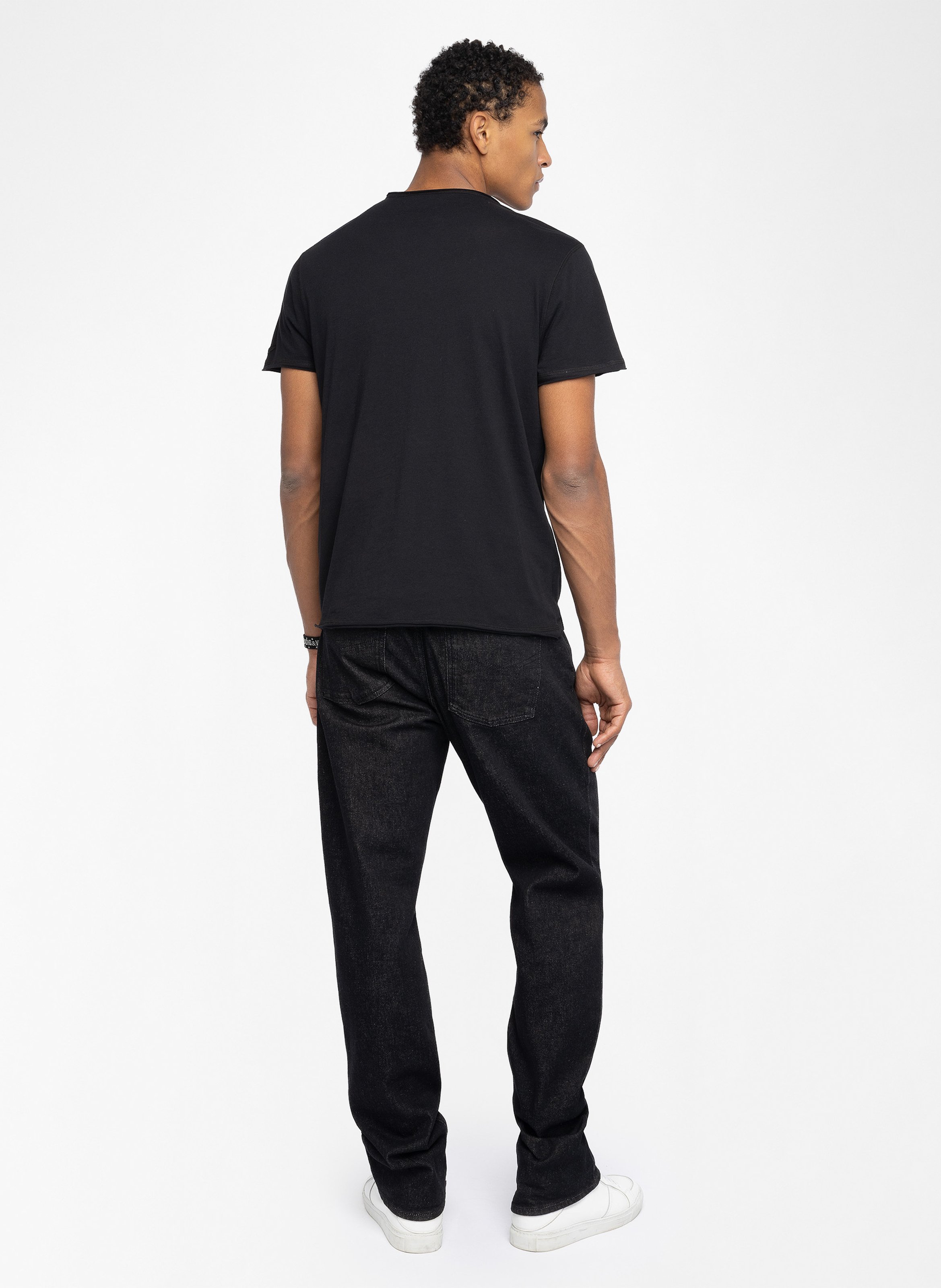 Tee-shirt droit en coton monastir ZADIG&VOLTAIRE Black