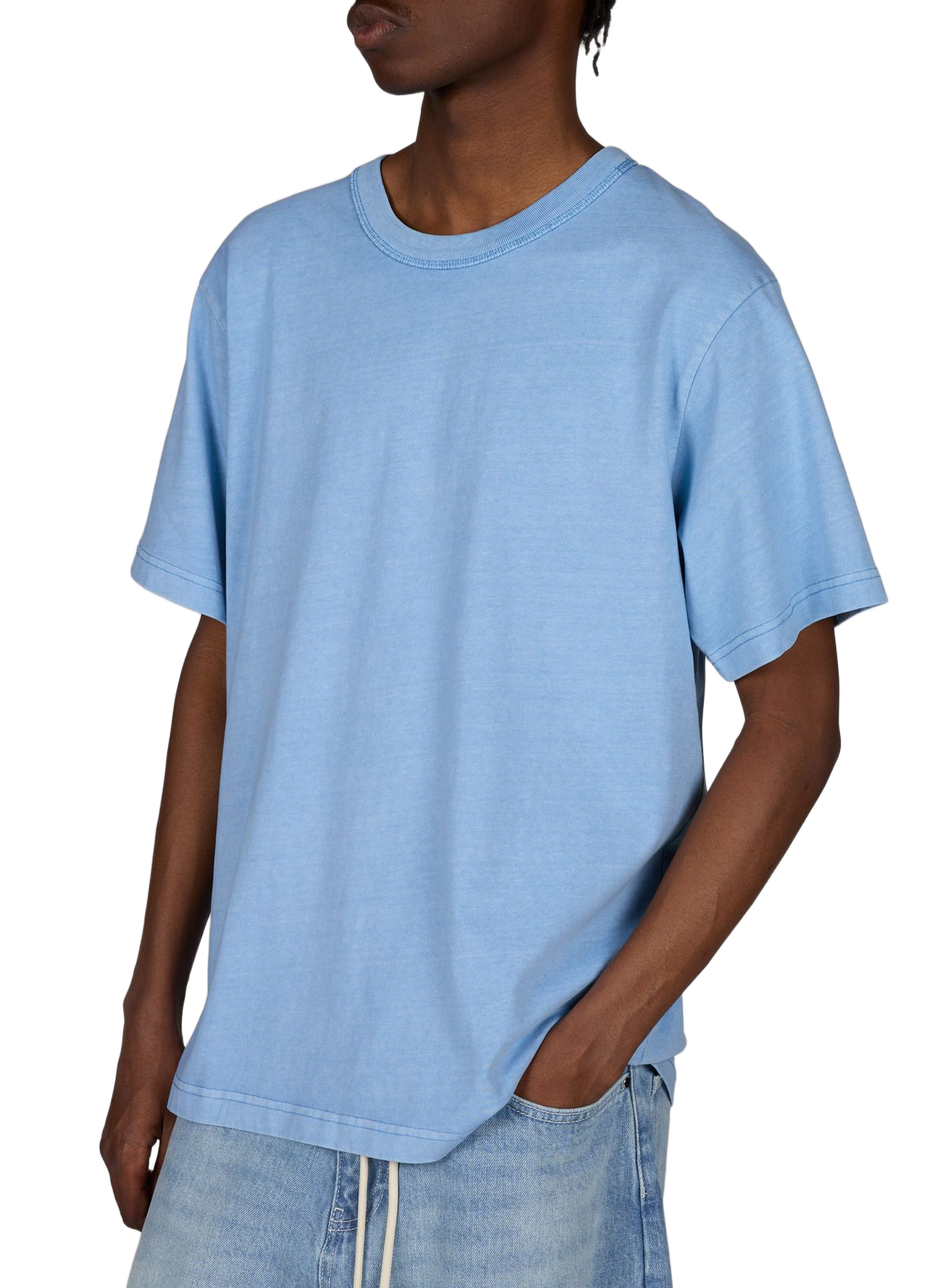 Oversize Baumwoll-T-Shirt ANNARR Blau