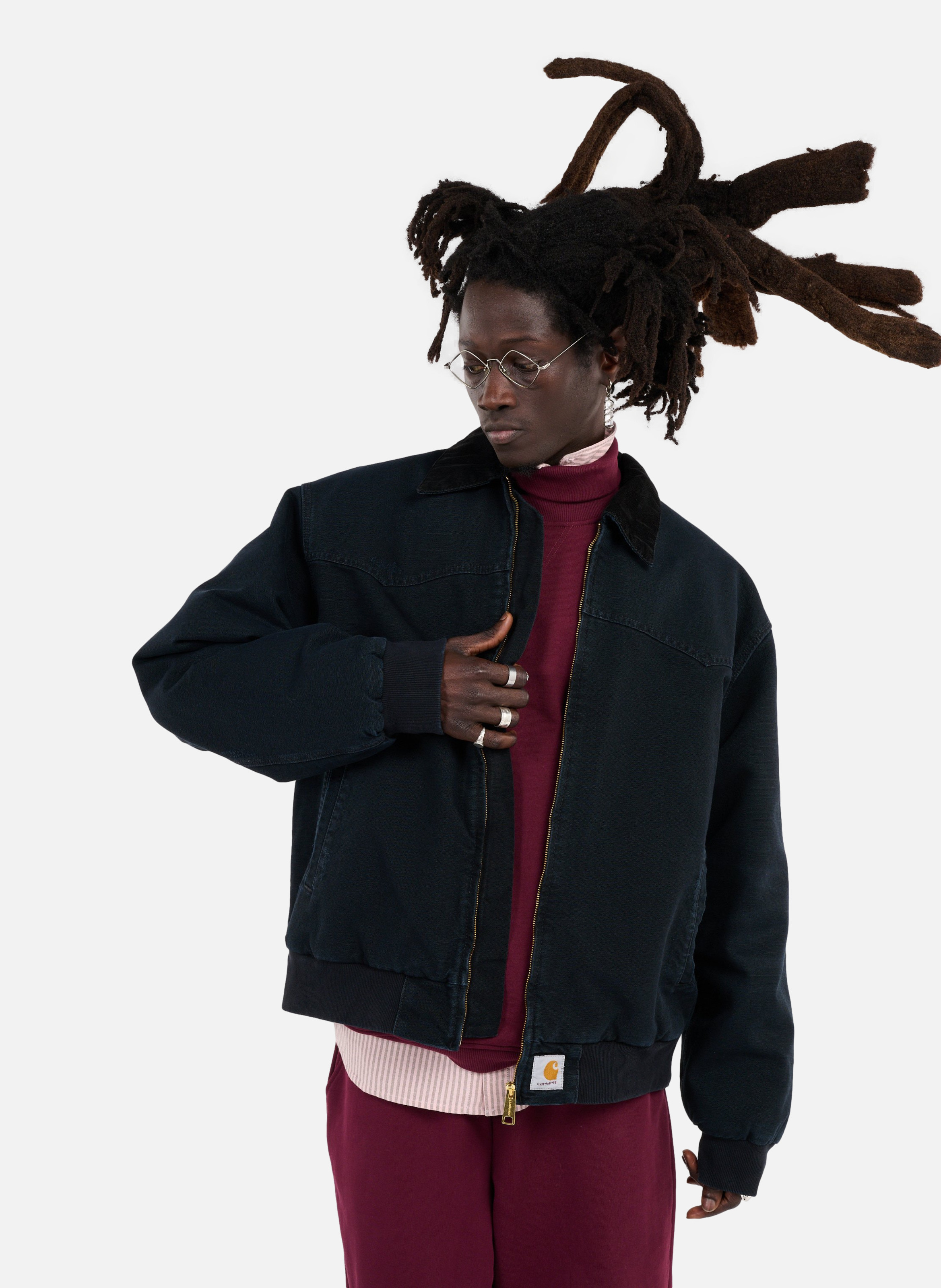 Veste og santa fe jacket | Noir CARHARTT WIP Homme