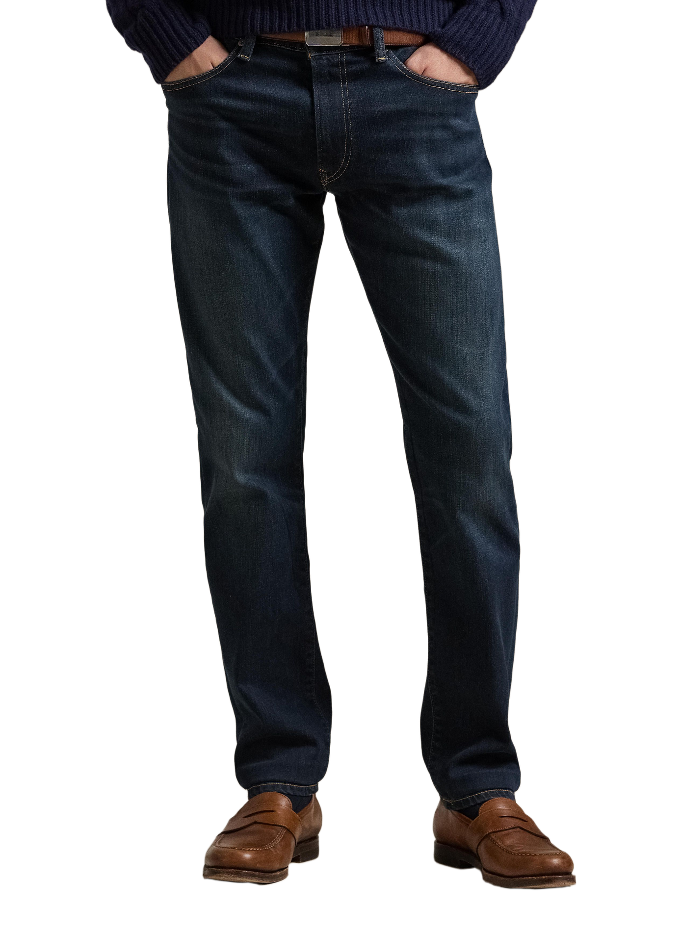 Straight-leg cotton-blend jeans POLO RALPH LAUREN Blue