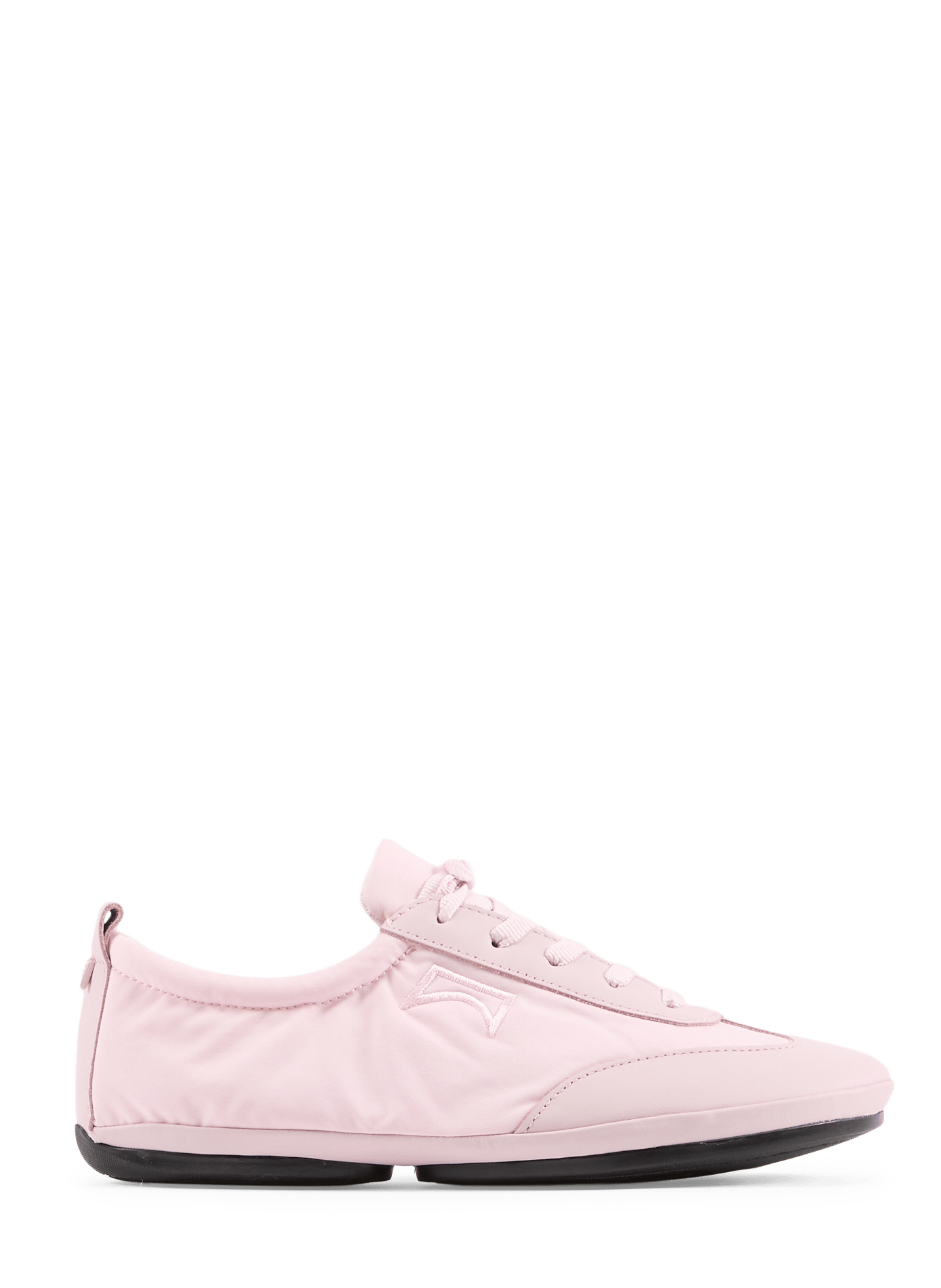 Mixed leather low-top sneakers CAMPER Pink