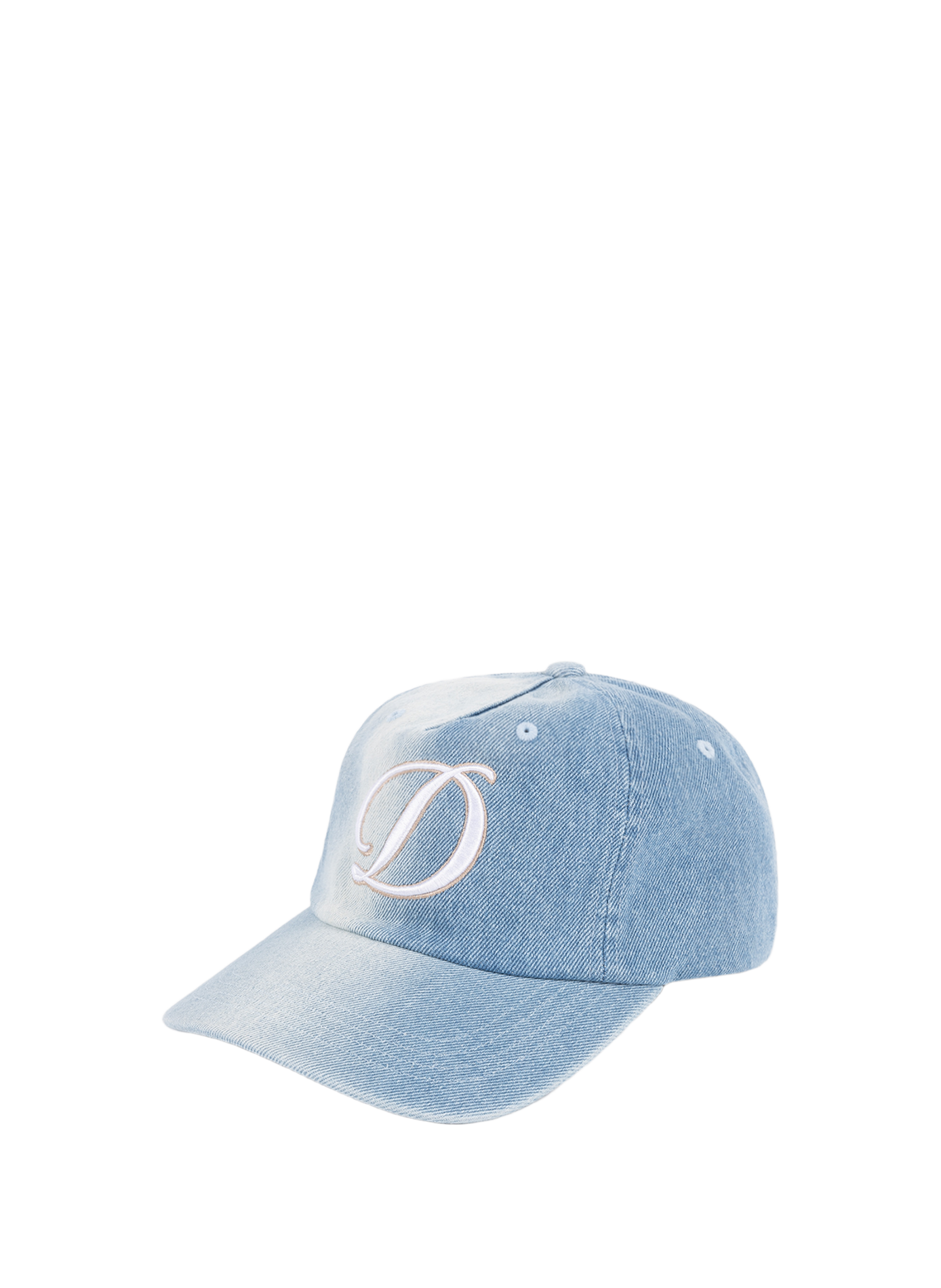 Faded cotton cap with embroidered logo DIME Blue