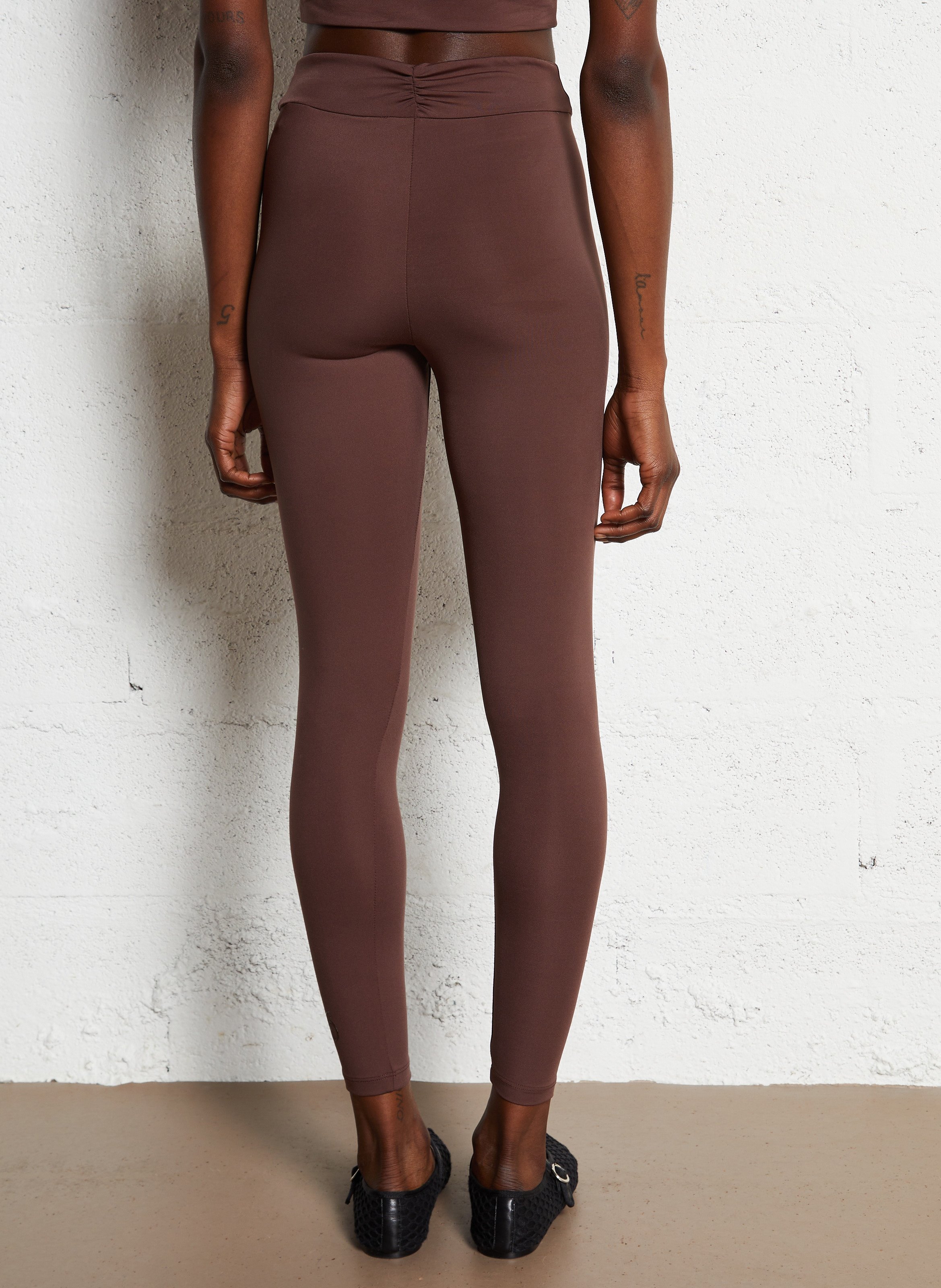 Legging stretch gabou BA&SH Marron
