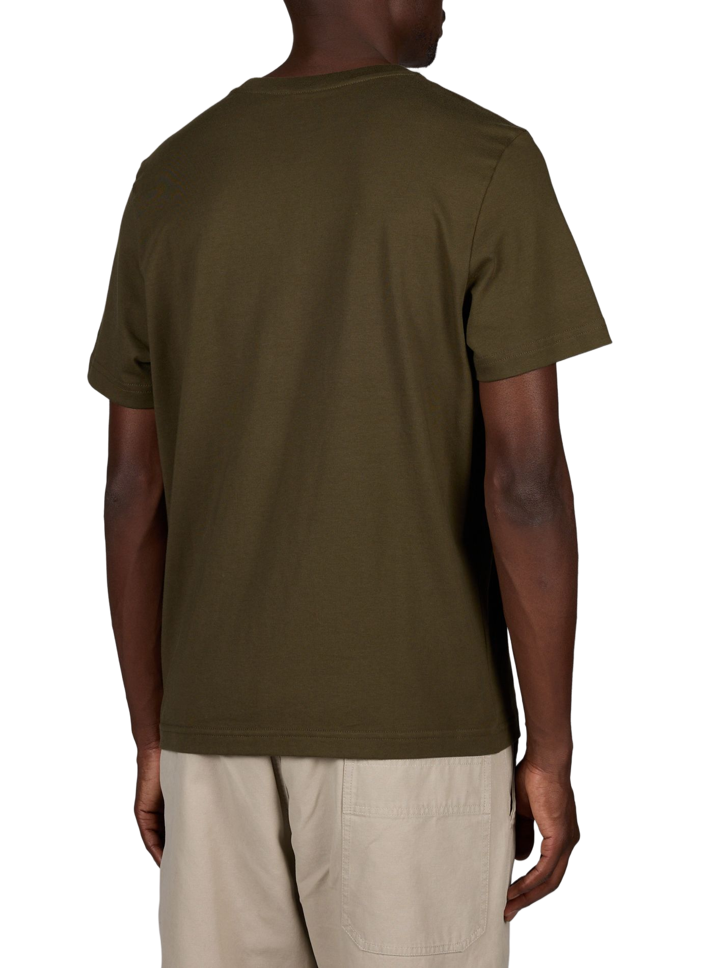 Round-neck cotton T-shirt MOOSE KNUCKLES Khaki