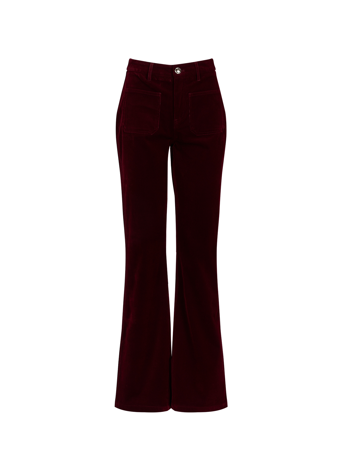 Straight corduroy trousers PETITE MENDIGOTE Purple