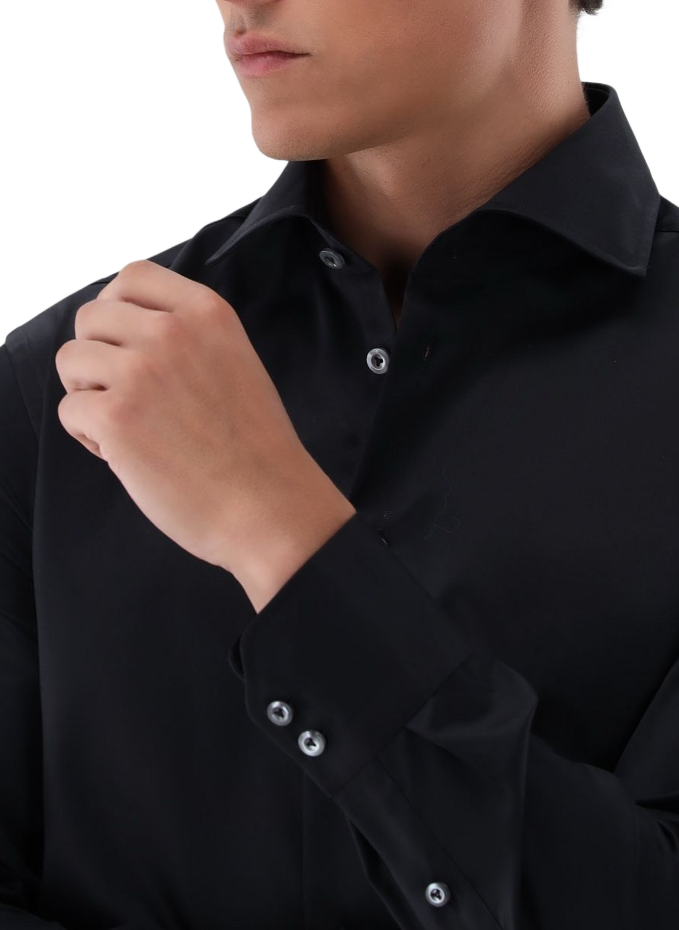 Fitted cotton Shirt VAN LAACK Black