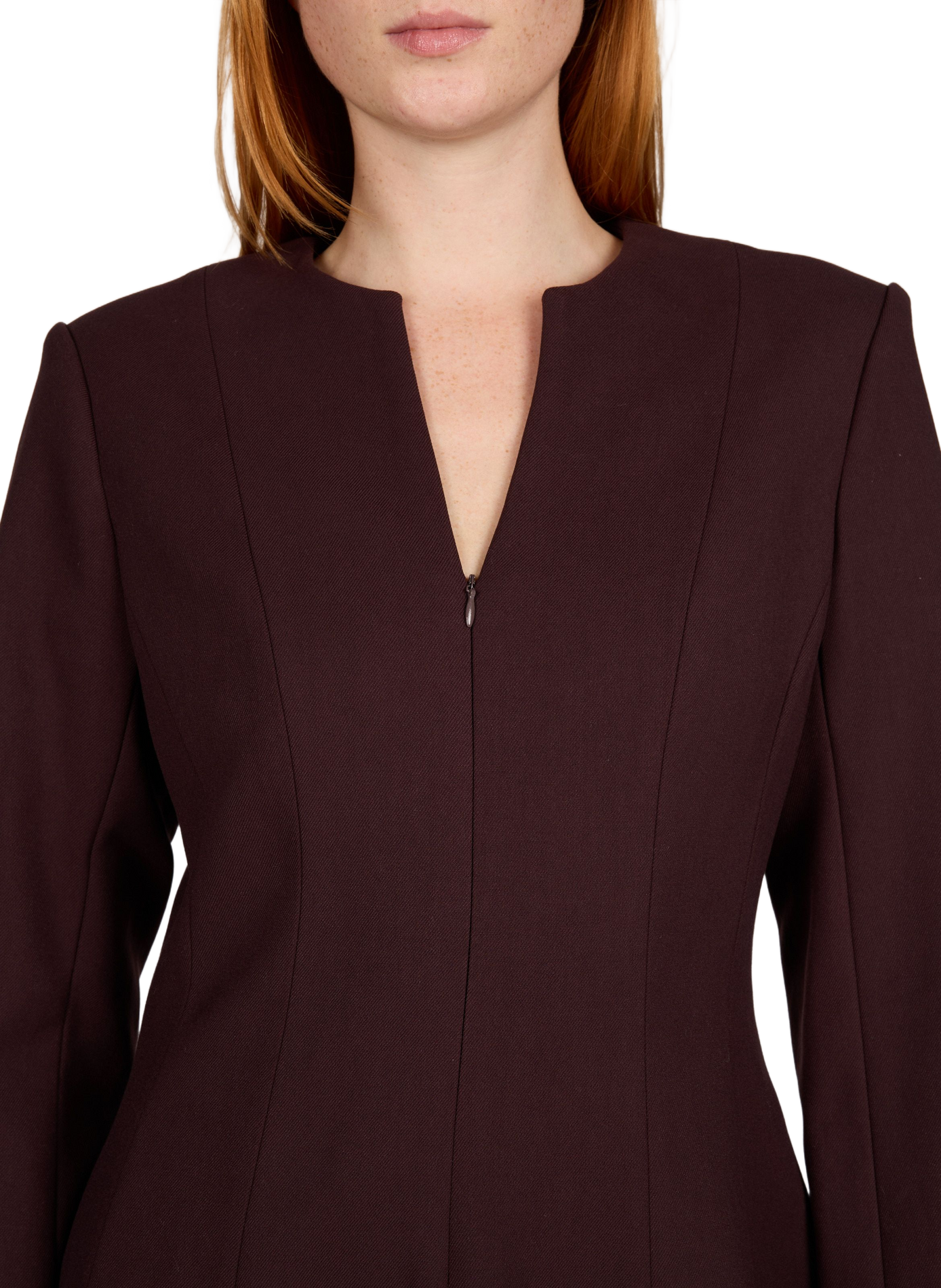 Robe courte zippée unie SUNCOO Violet