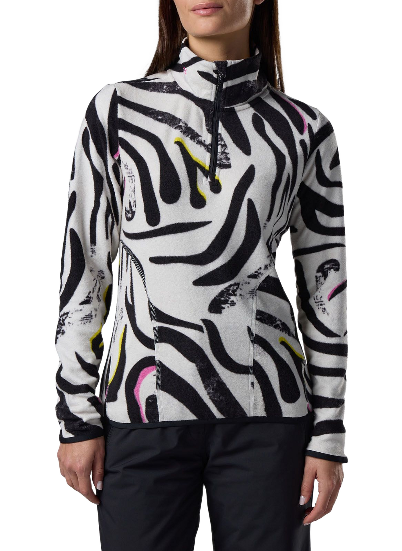 W Quarte fleece pullover with a zip-up stand collar ROSSIGNOL Multicolour